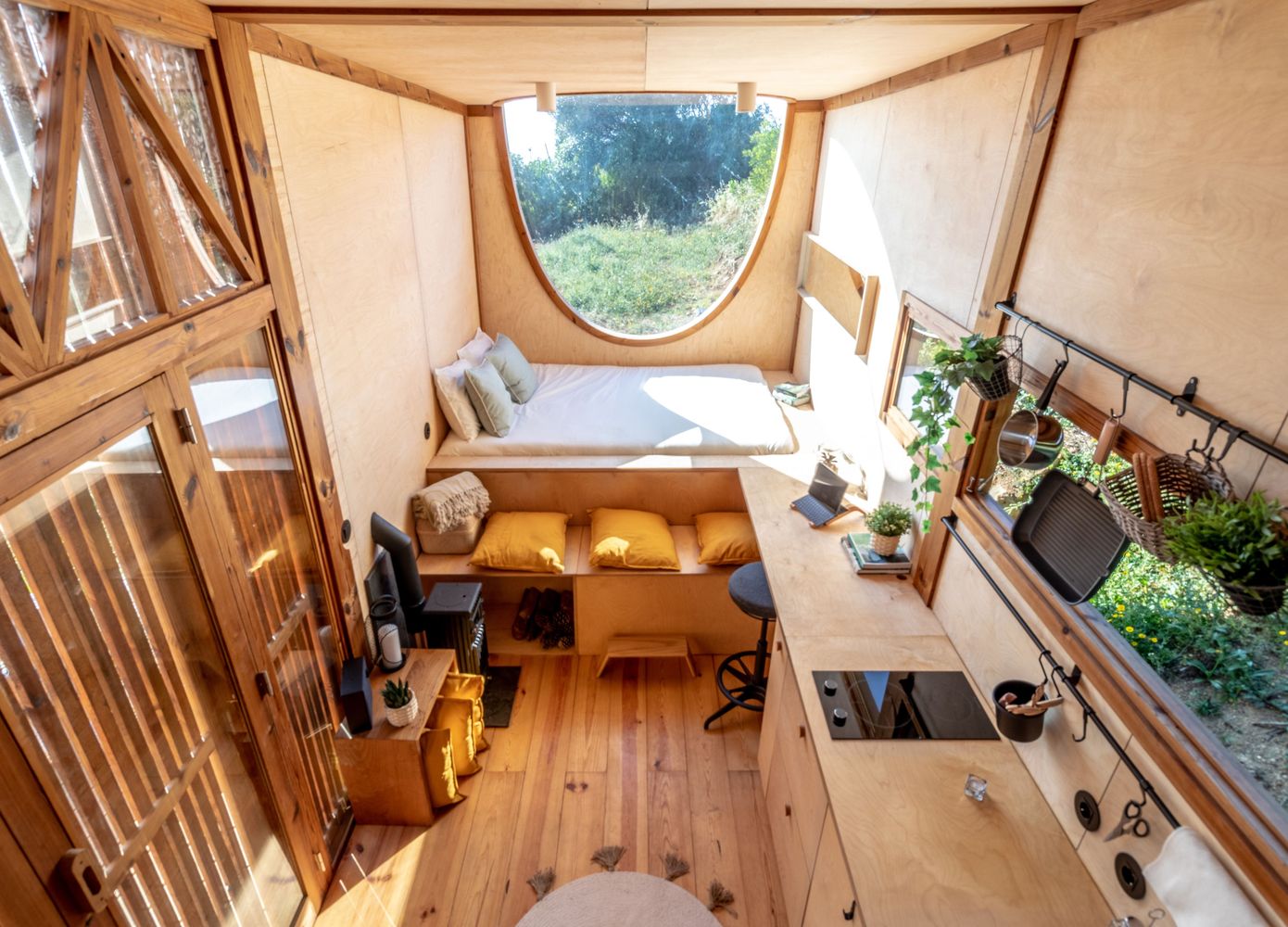 salon et chambre tiny house de 17m2 salon et chambre tiny house de 17m2