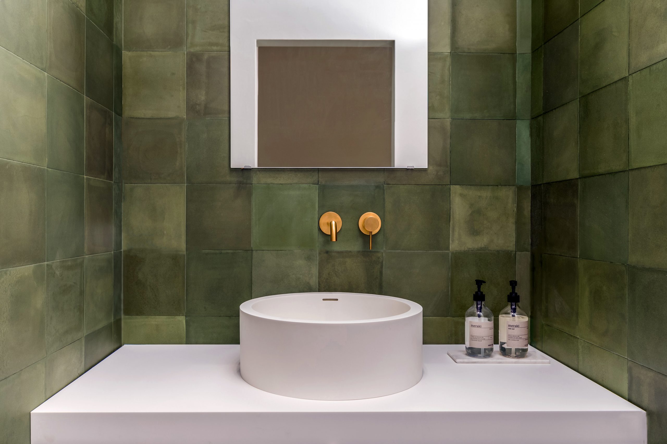 salle de bain verte salle de bain verte