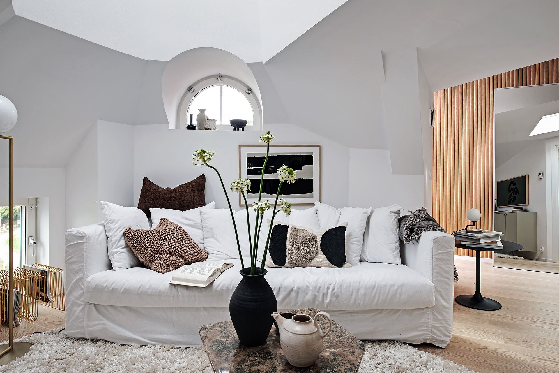 salon canapé blanc