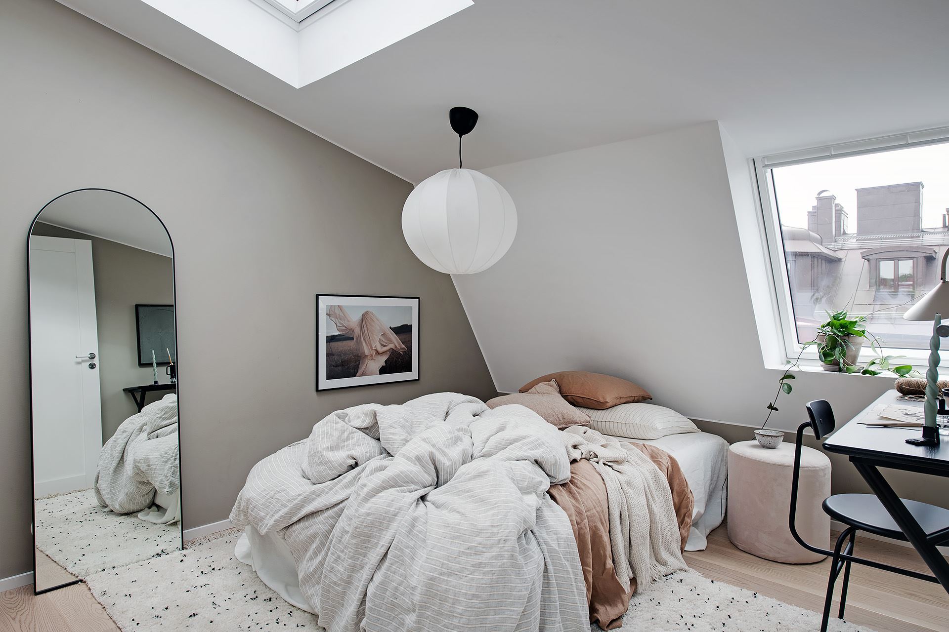 chambre avec puit de lumière
