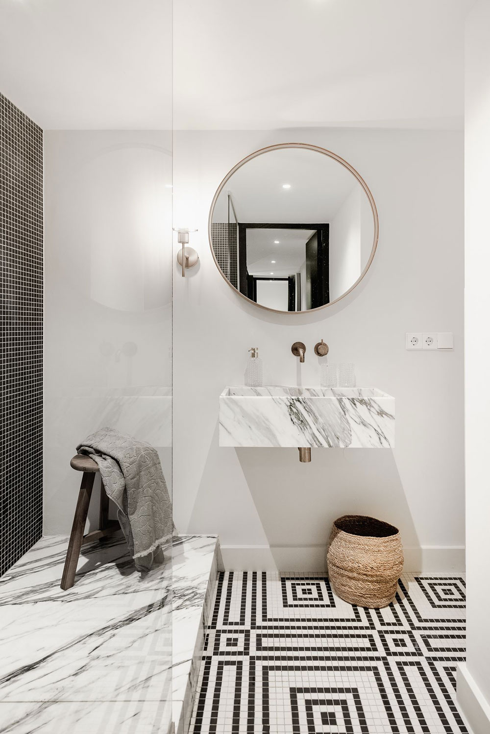 salle de bain design noire et blanche salle de bain design noire et blanche