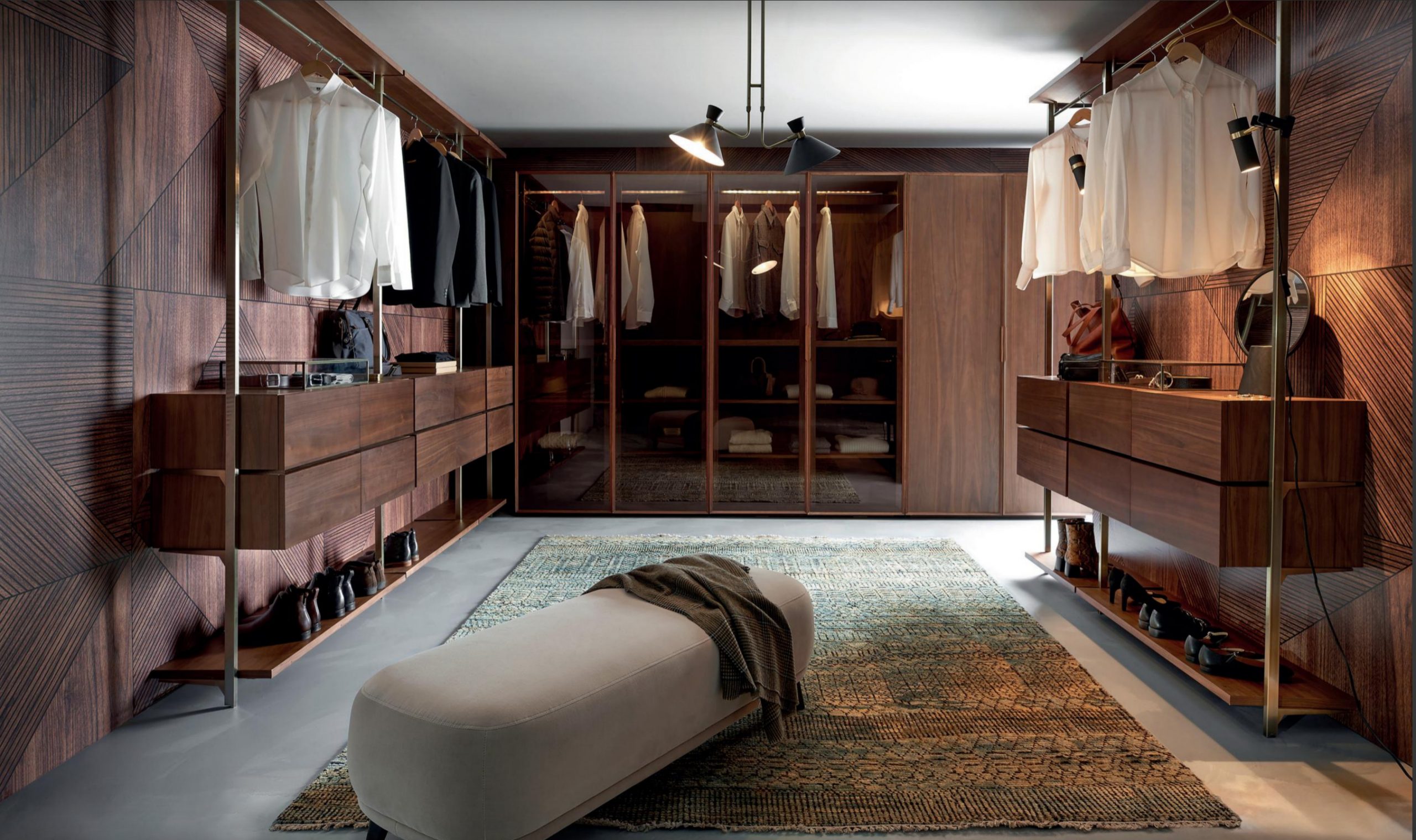 dressing room en noyer