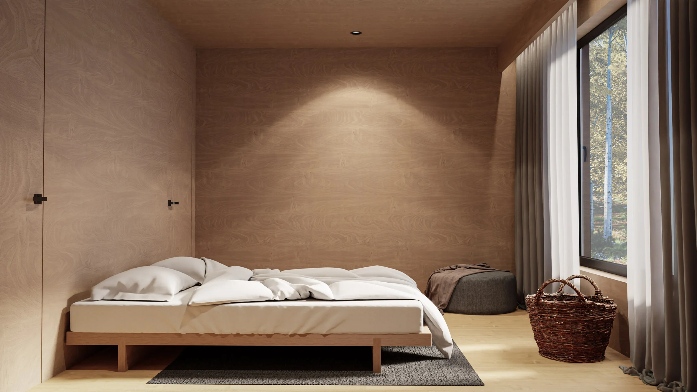 chambre mini maison en bois