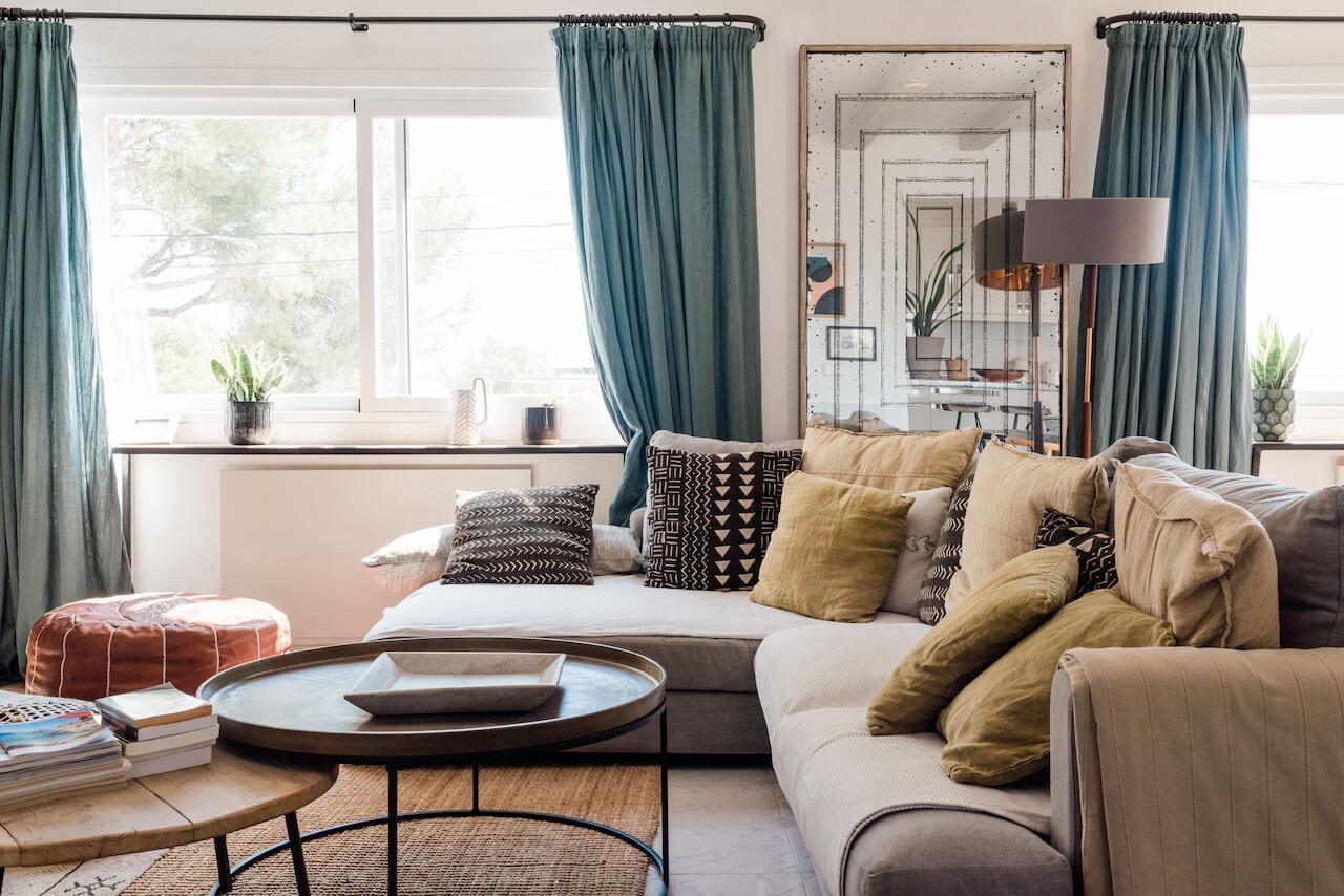 salon décoration contemporaine maison Ibiza