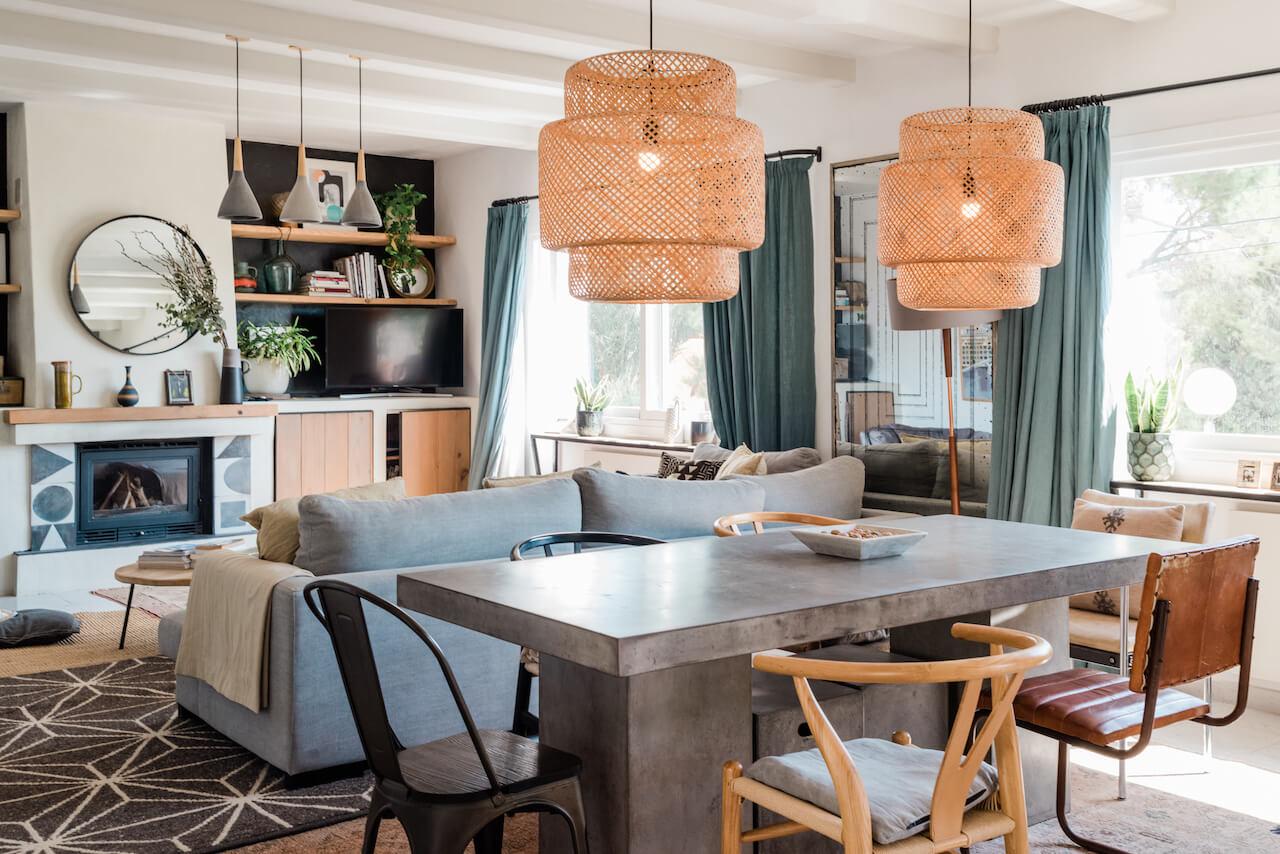 salon décoration contemporaine maison Ibiza