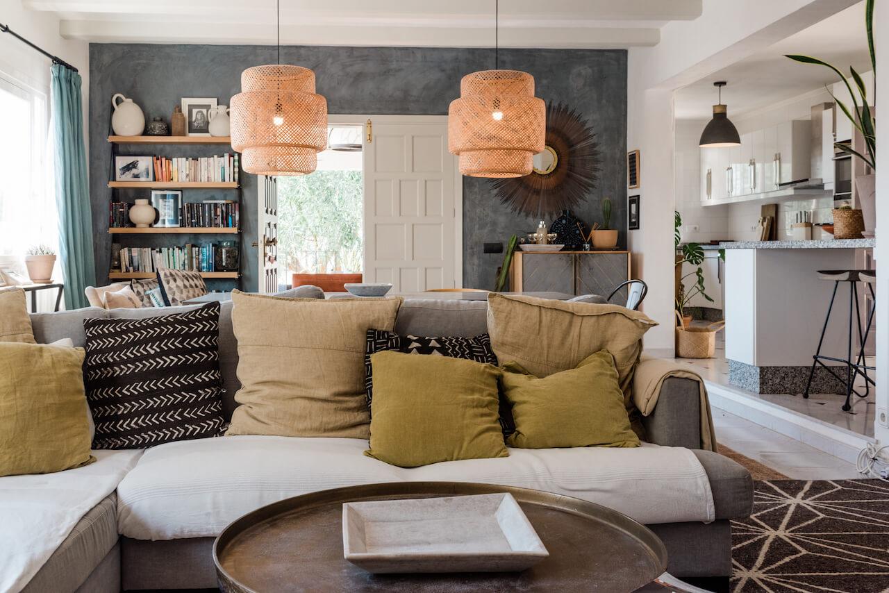 salon décoration contemporaine maison Ibiza