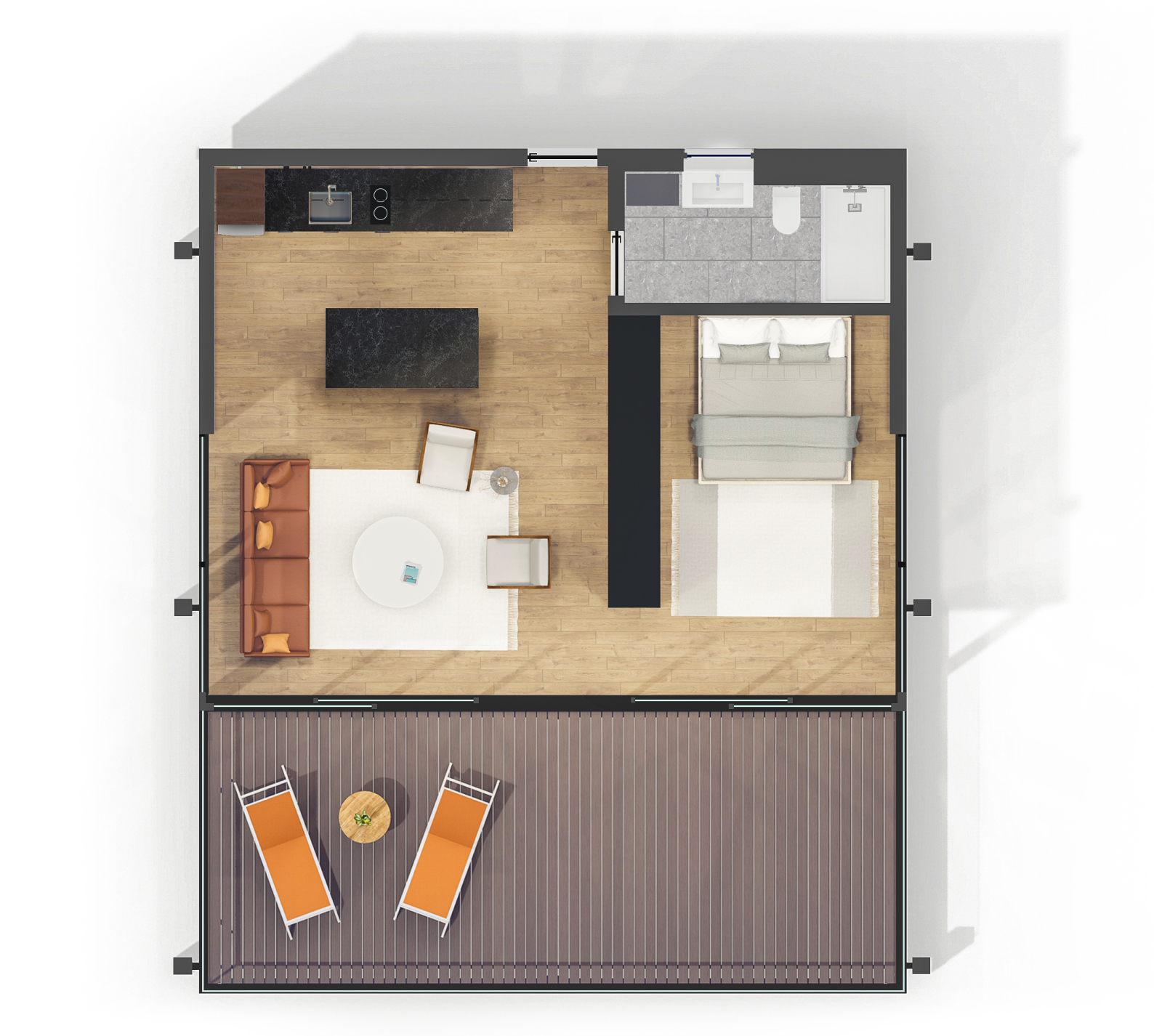 plan maison d plan maison d'architecte 70m2