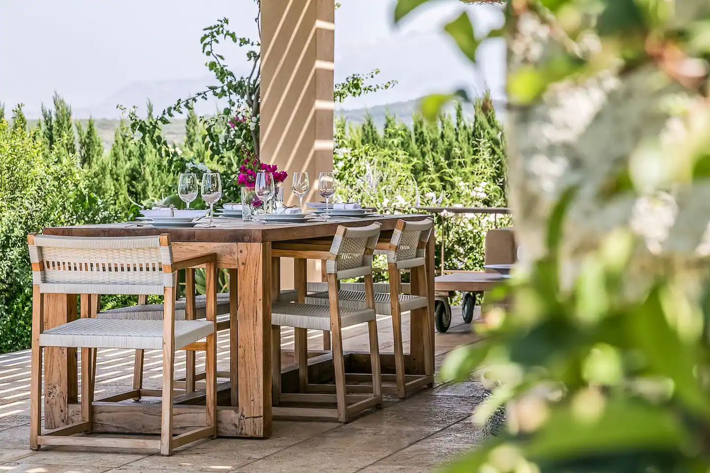 terrasse en pierre
