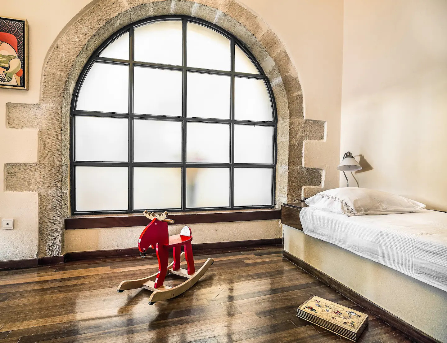 chambre avec arche et verrière