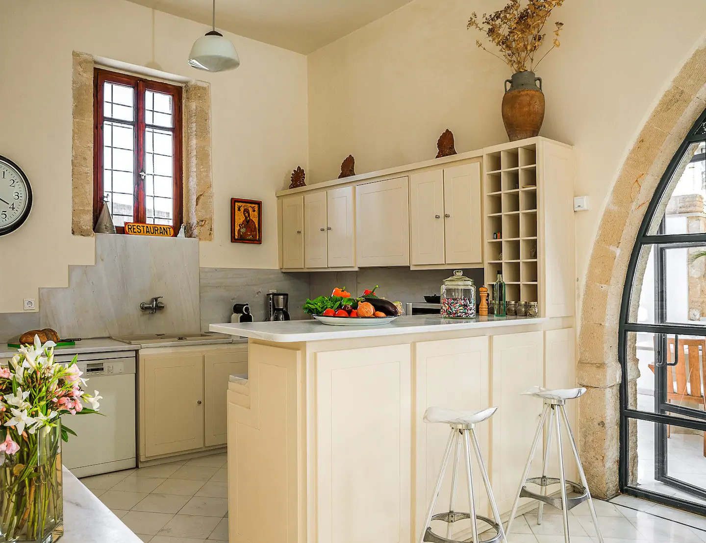 cuisine ouverte avec verrières 