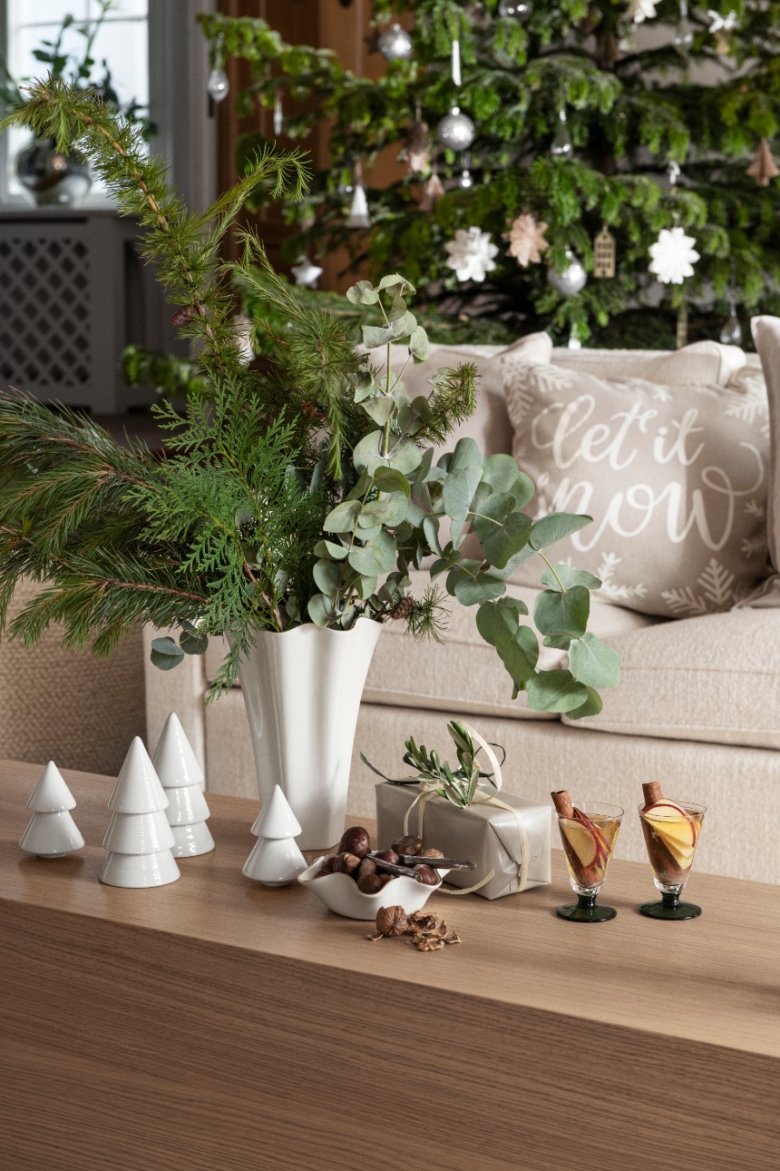salon décoré pour Noël
