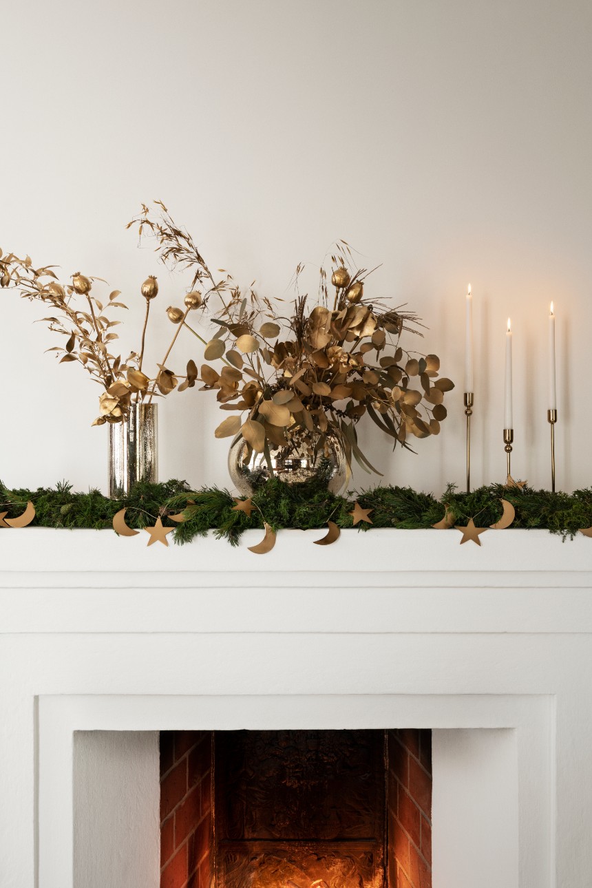 salon décoré pour Noël