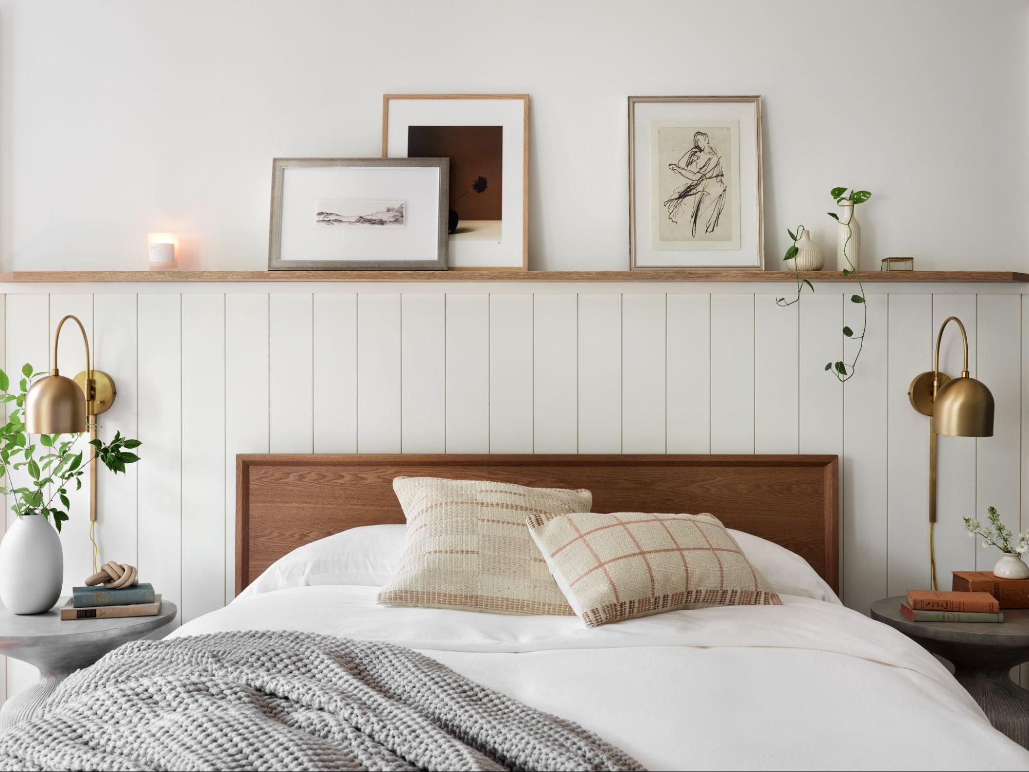 chambre tête de lit en bois chambre tête de lit en bois