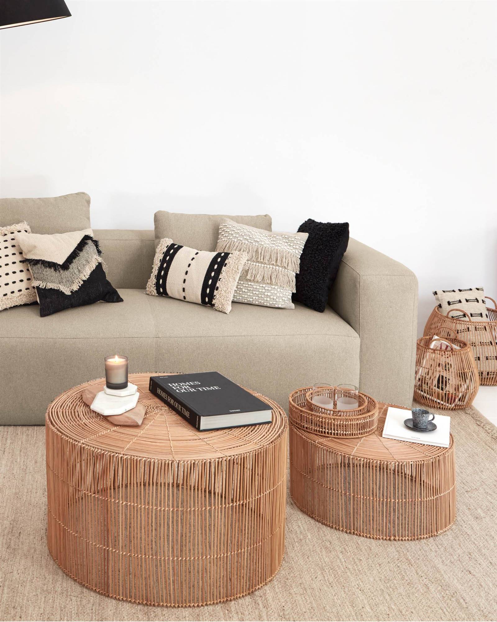 salon loft contemporain déco naturelle