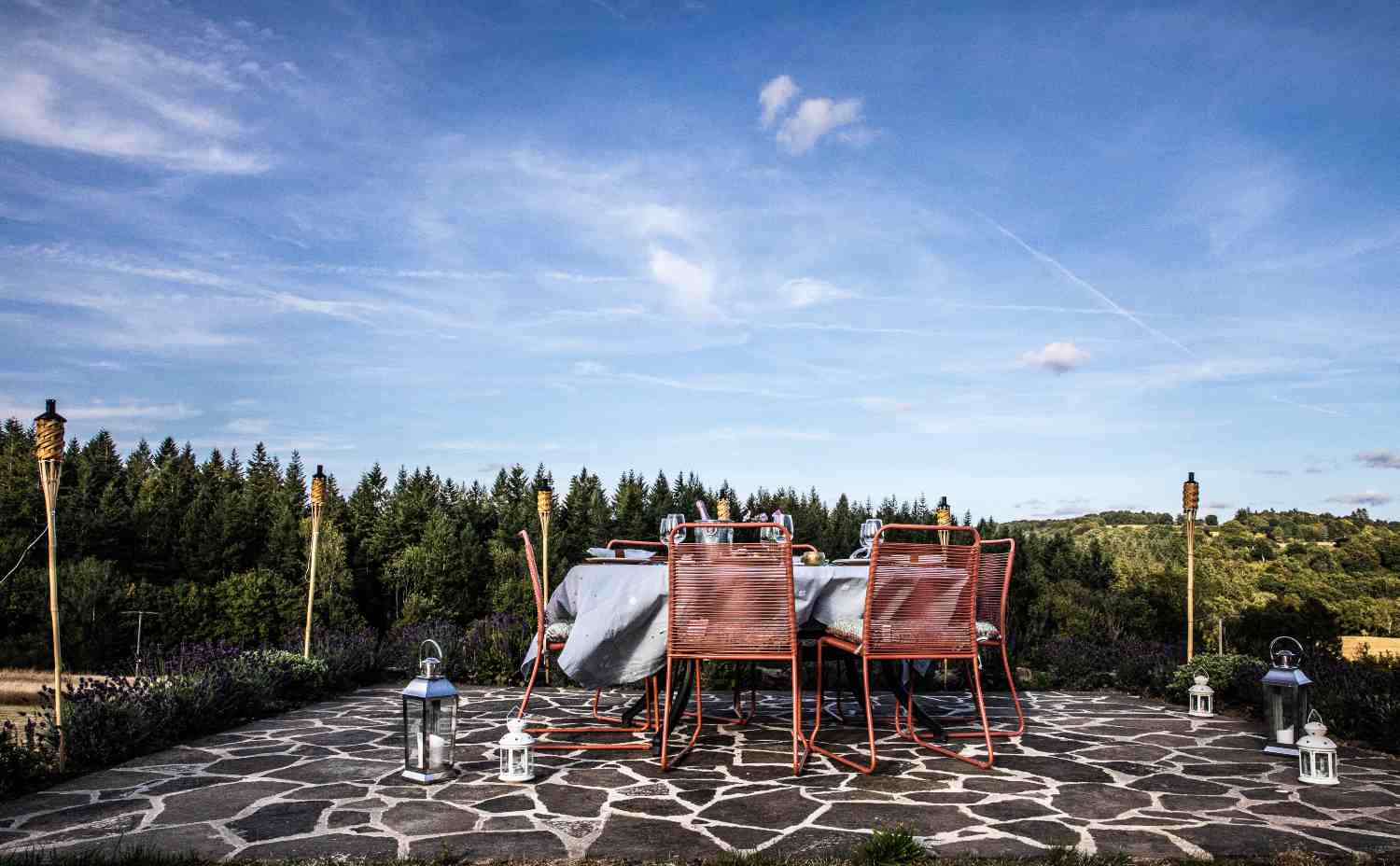 terrasse en pierres