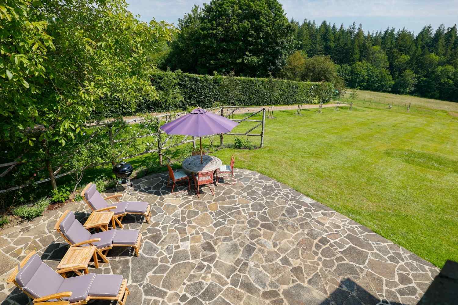 terrasse en pierres