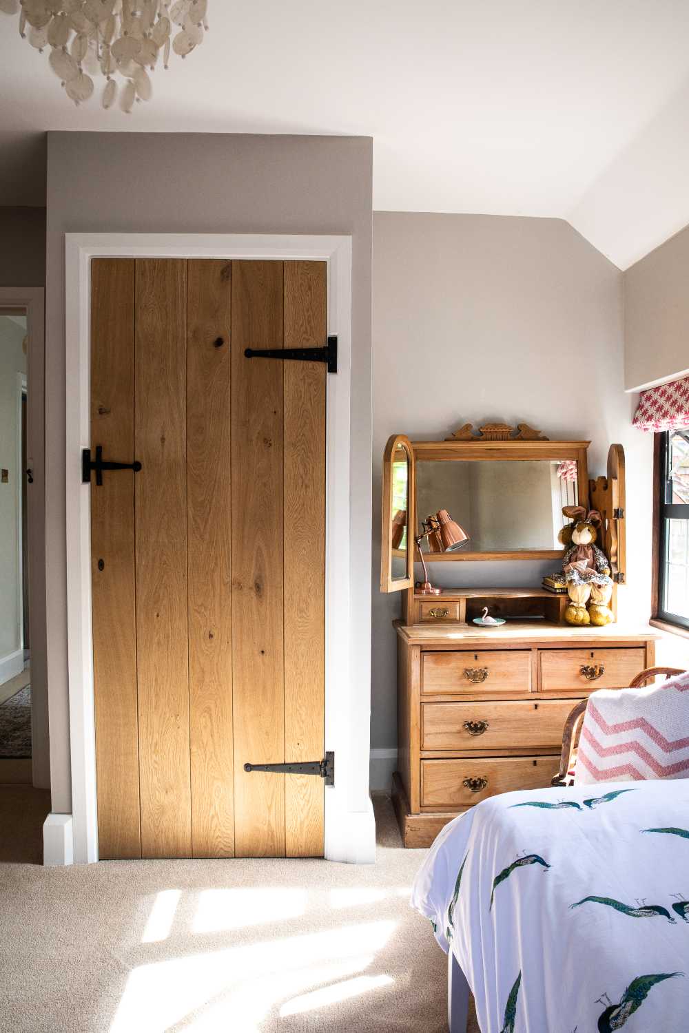 chambre vintage rose Farrow & Ball