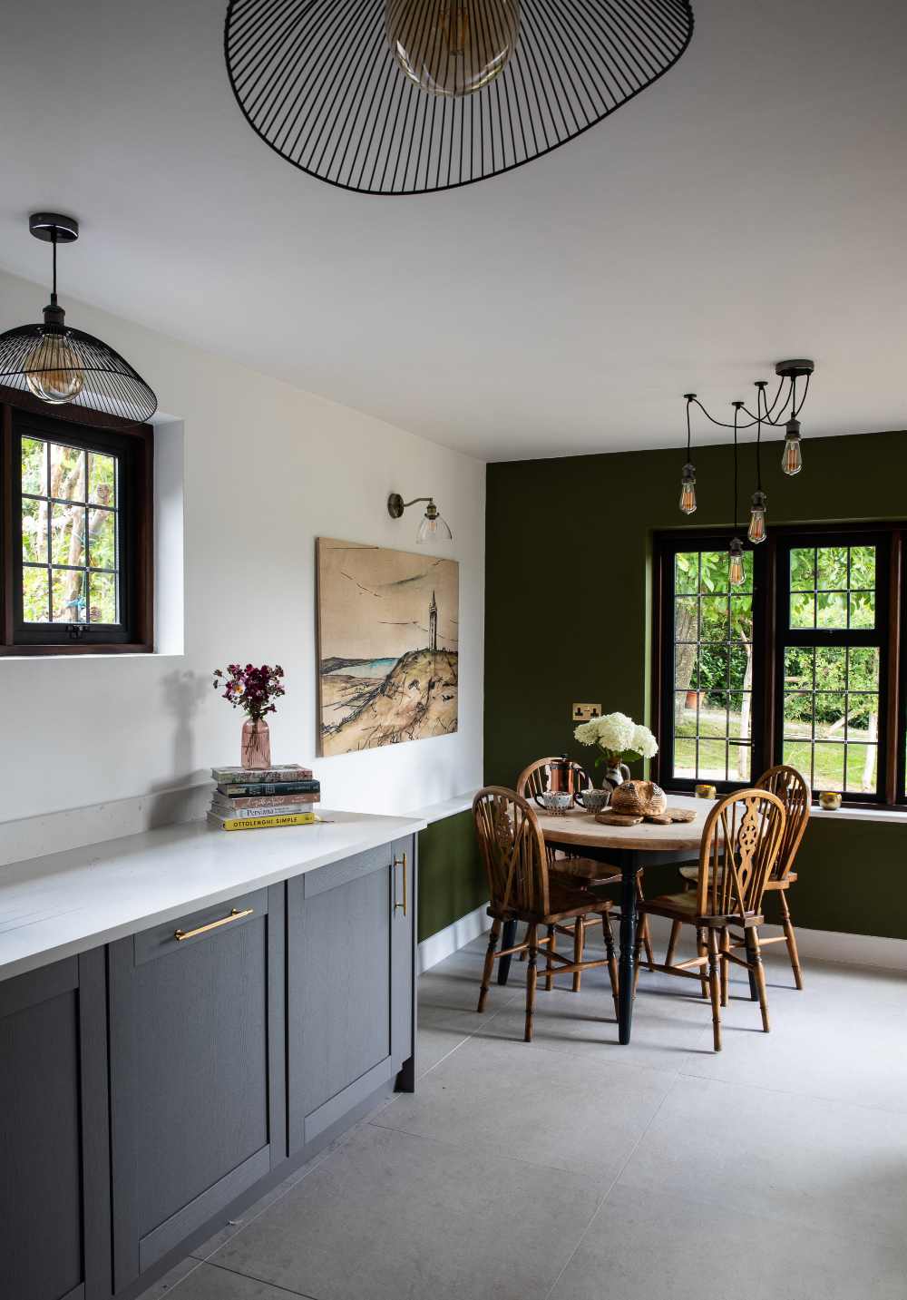 cuisine et salle à manger décoration vintage et anglaise