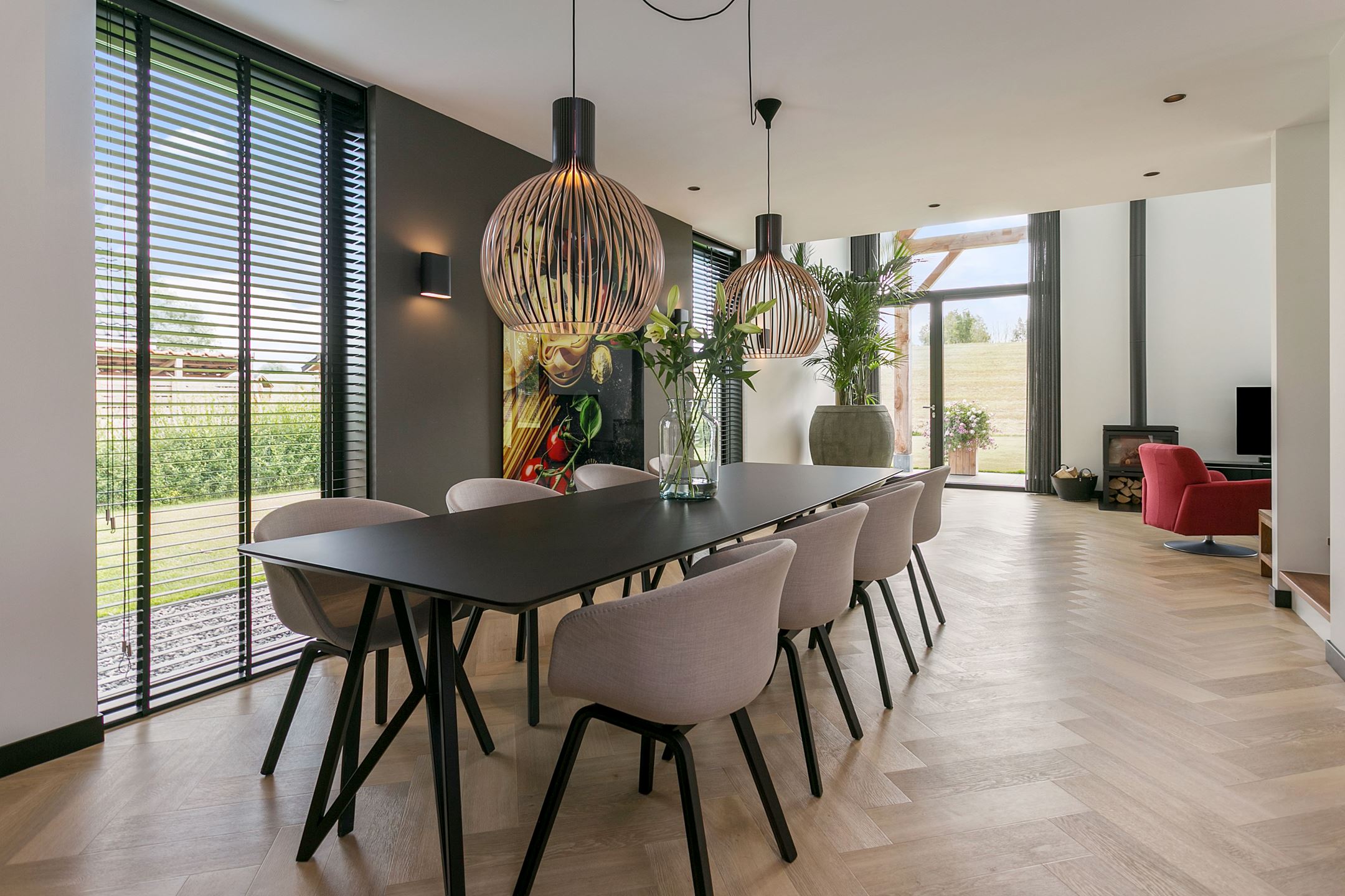 salle à manger maison contemporaine