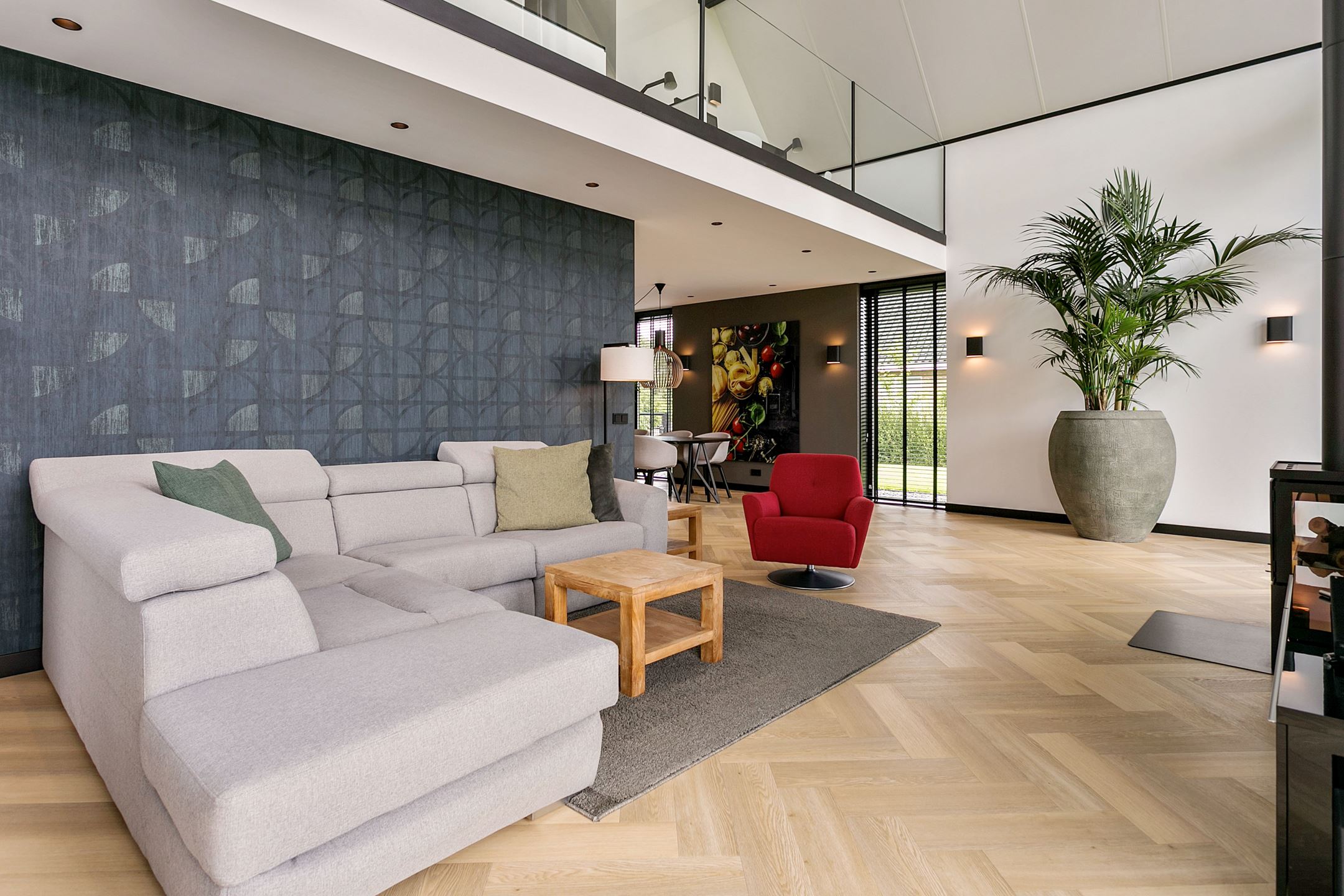 salon design maison contemporaine