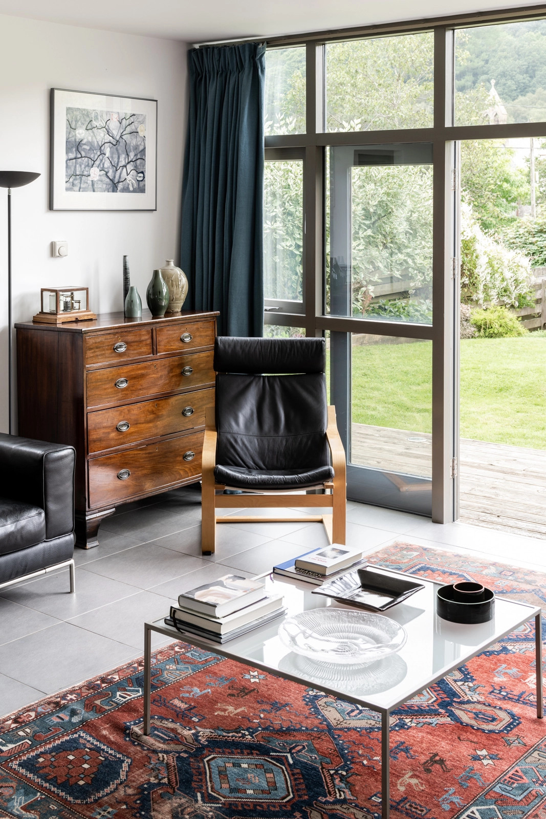 salon maison en bois