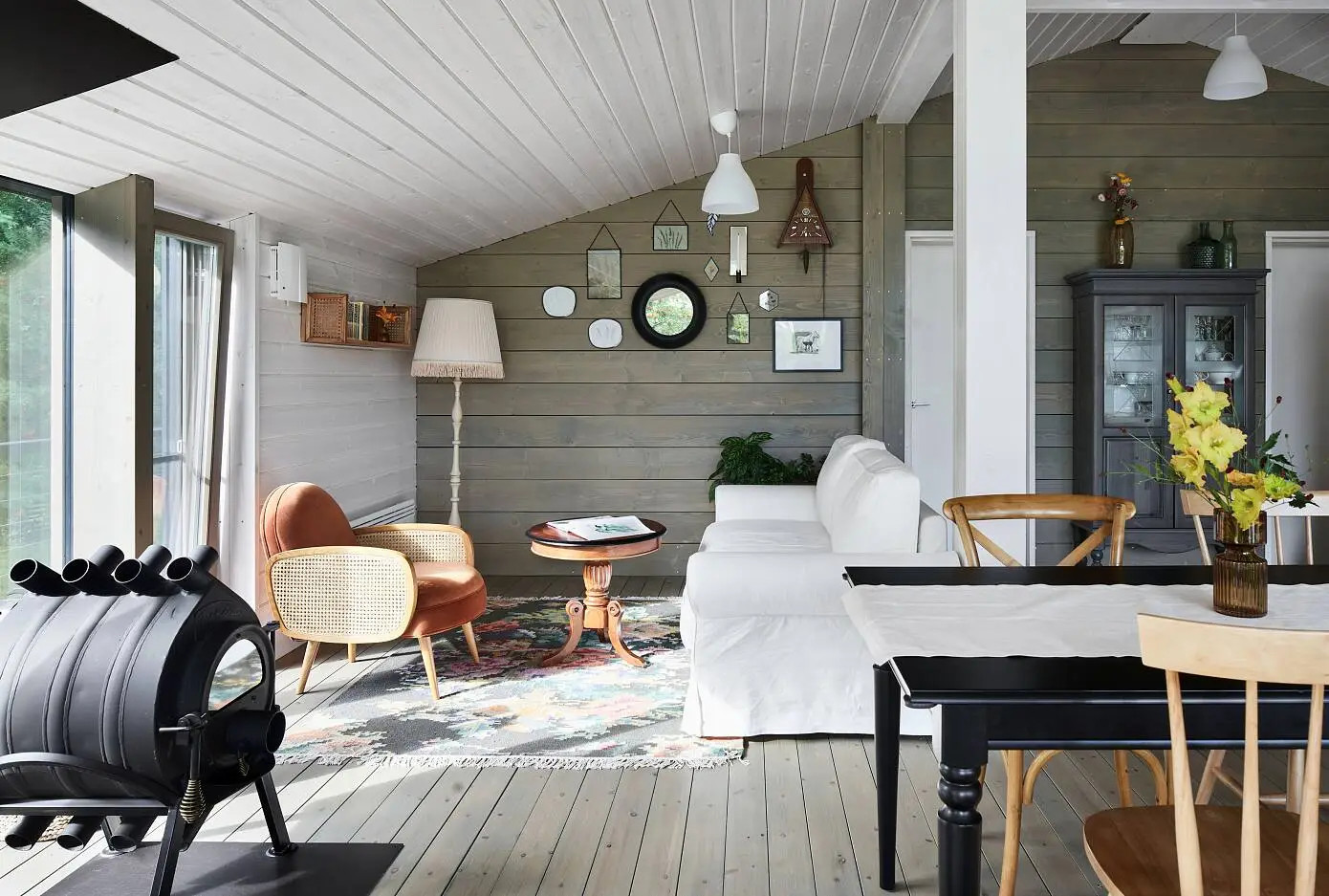 salon maison en bois modulaire