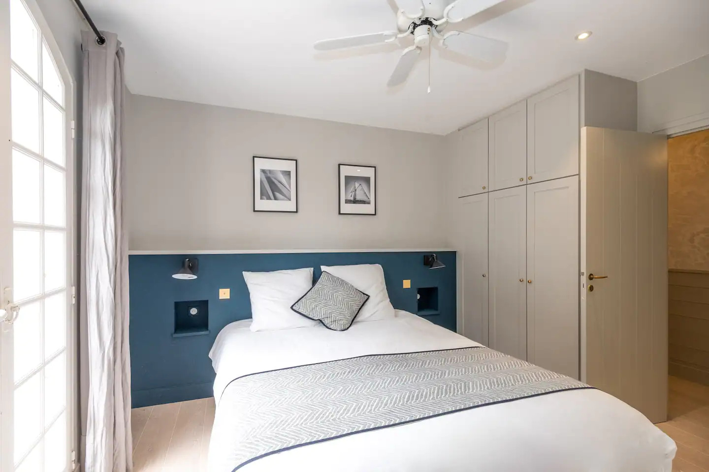chambre décoration naturelle et bleue chambre décoration naturelle et bleue