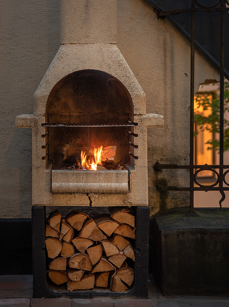 barbecue avec feu