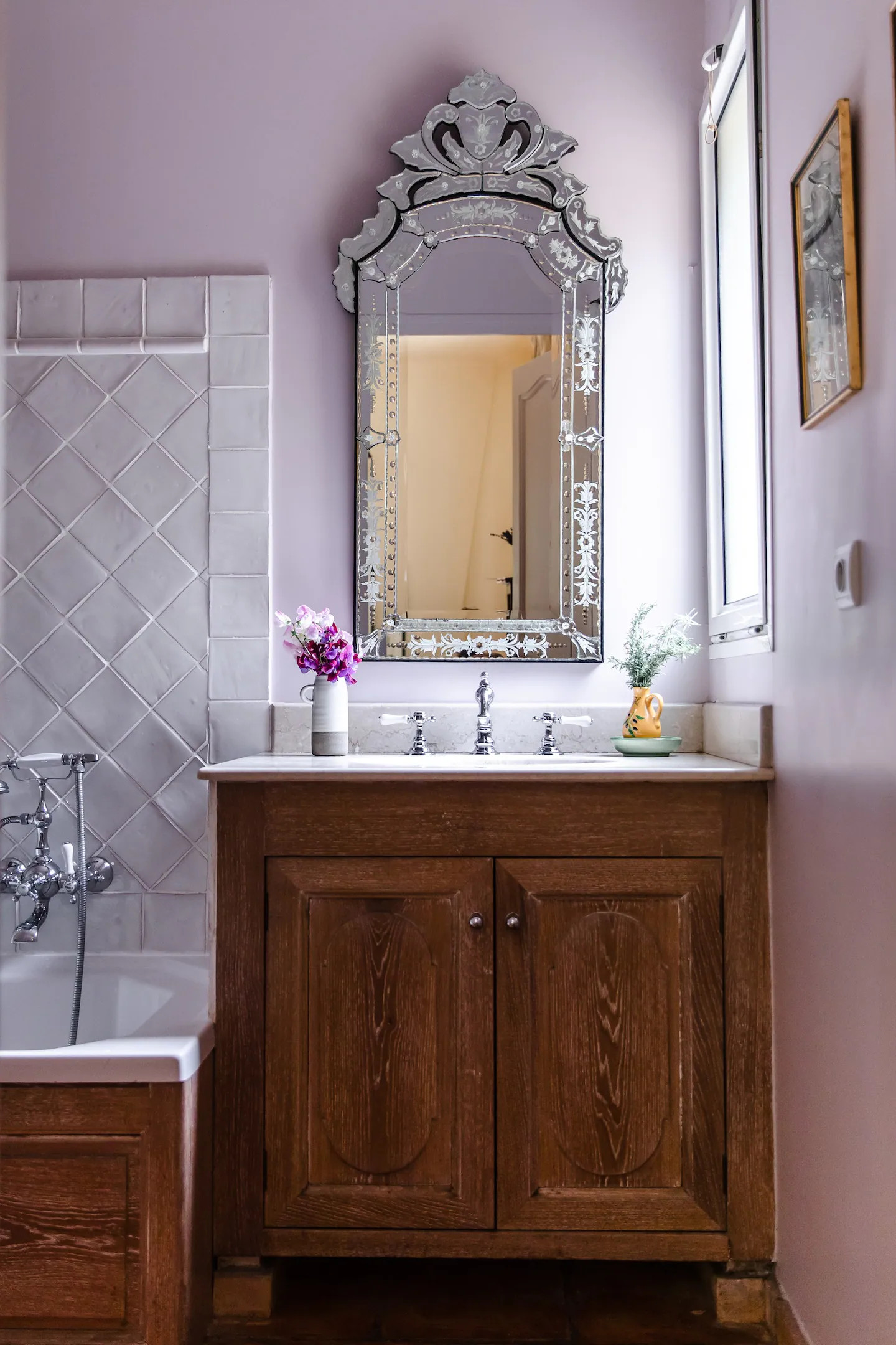 salle de bain décoration rustique