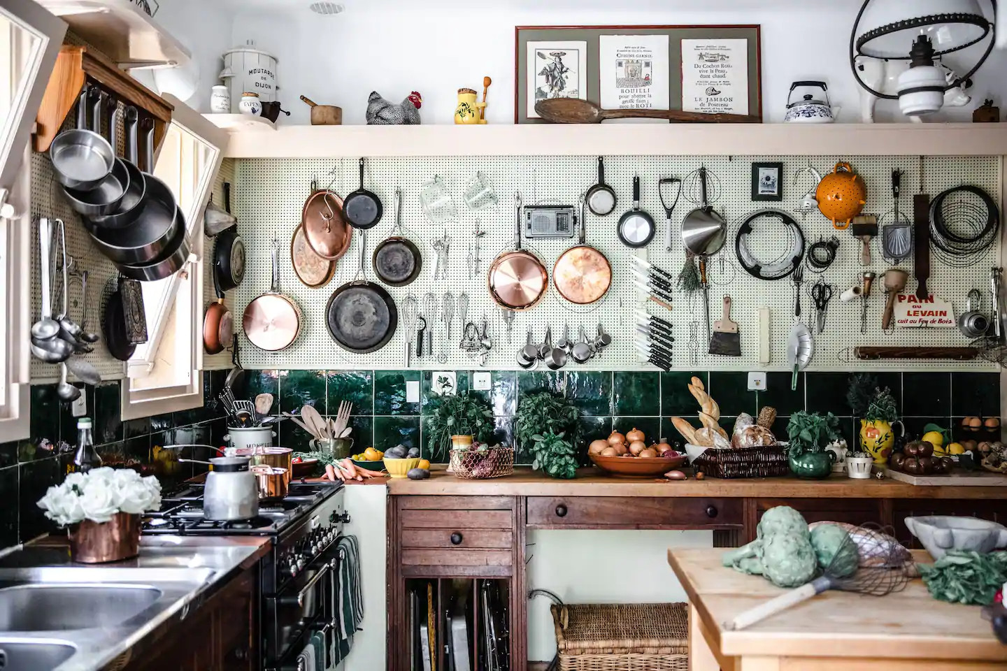 cuisine rustique dans maison en Provence