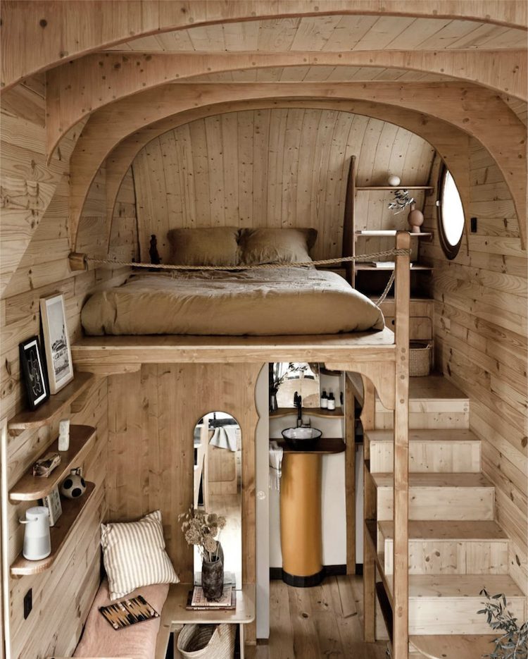 chambre tiny house en bois chambre tiny house en bois