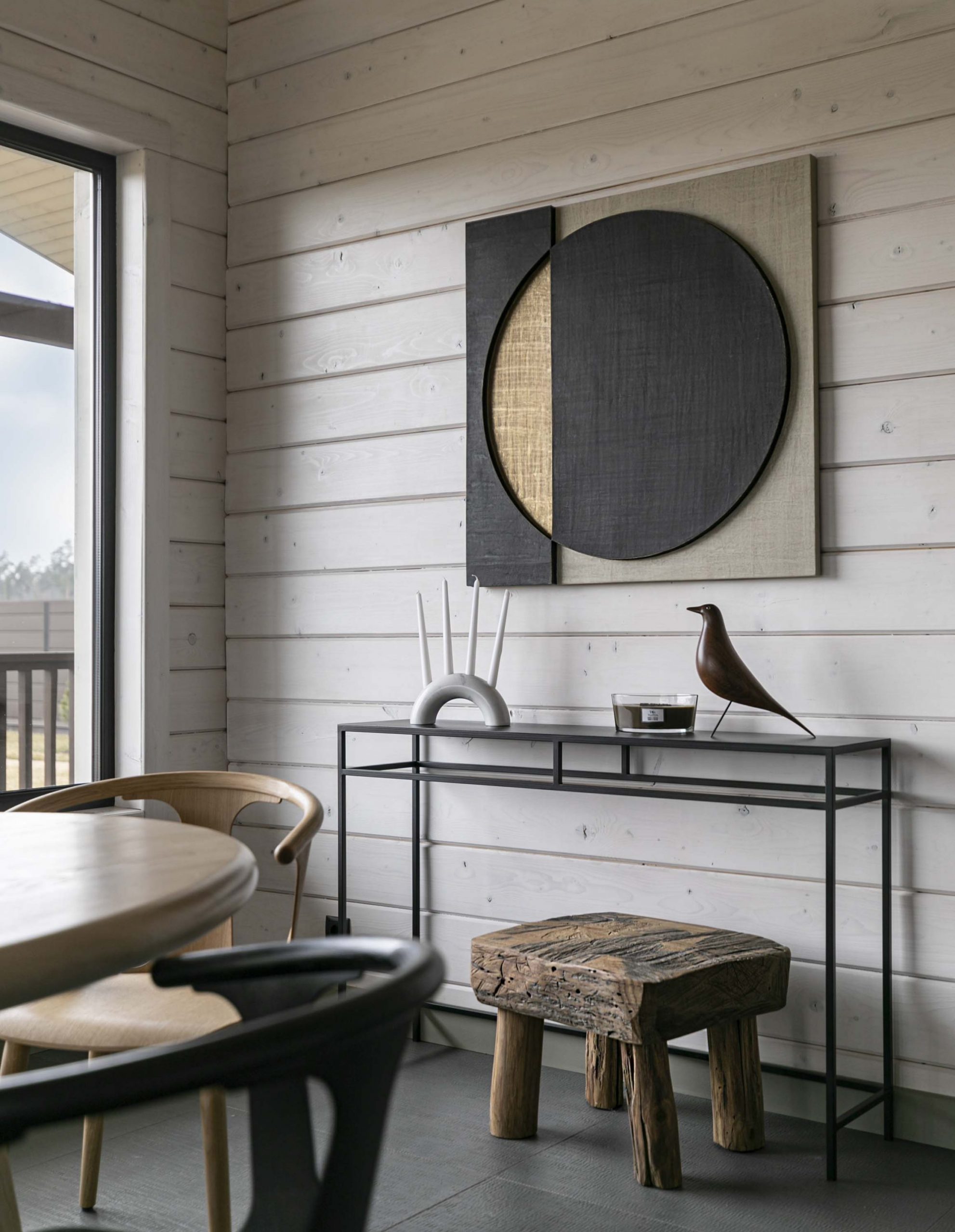 console avec Eames bird console avec Eames bird