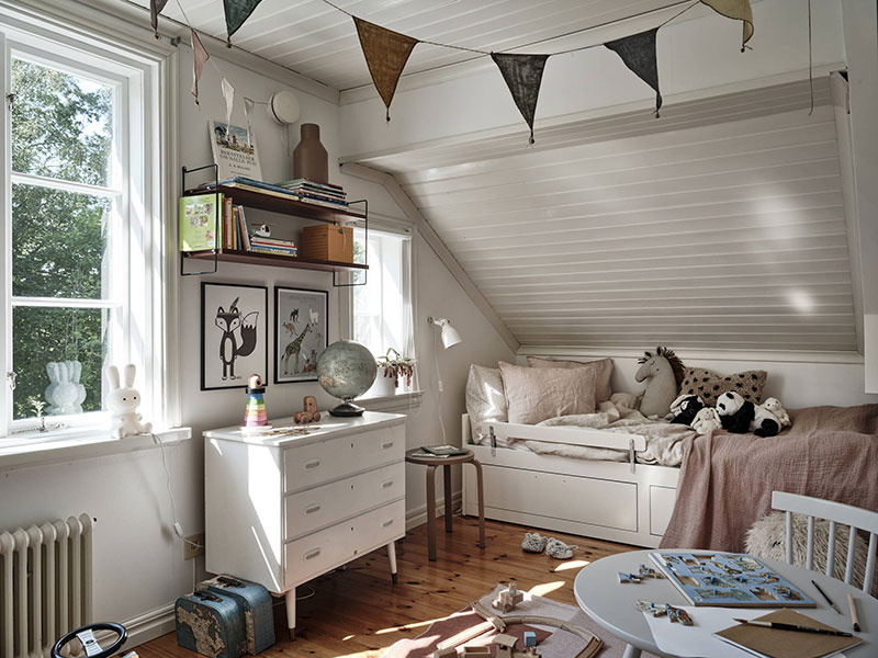 chambre d'enfant sous combles