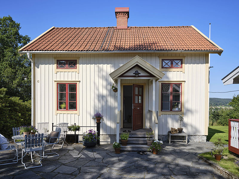 façade maison en bois