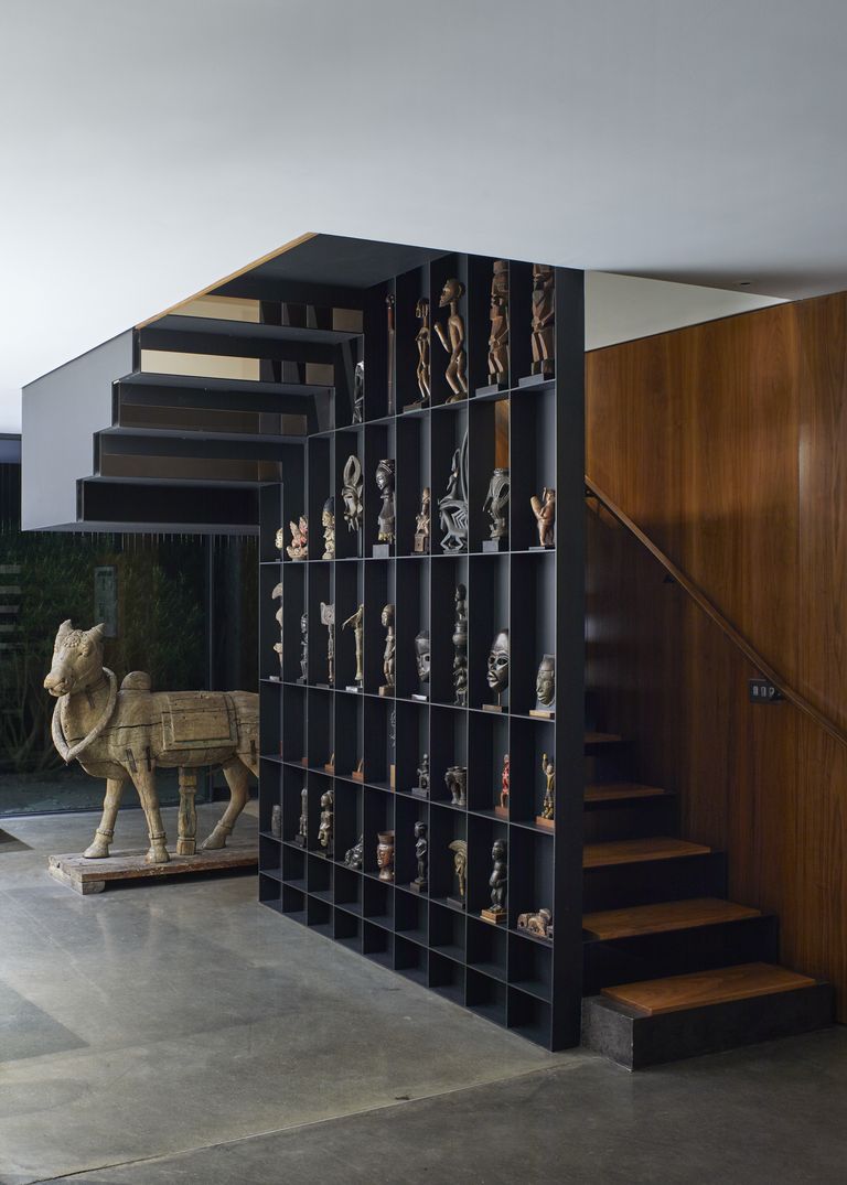 rambarde d'escalier bibliothèque décoration design 