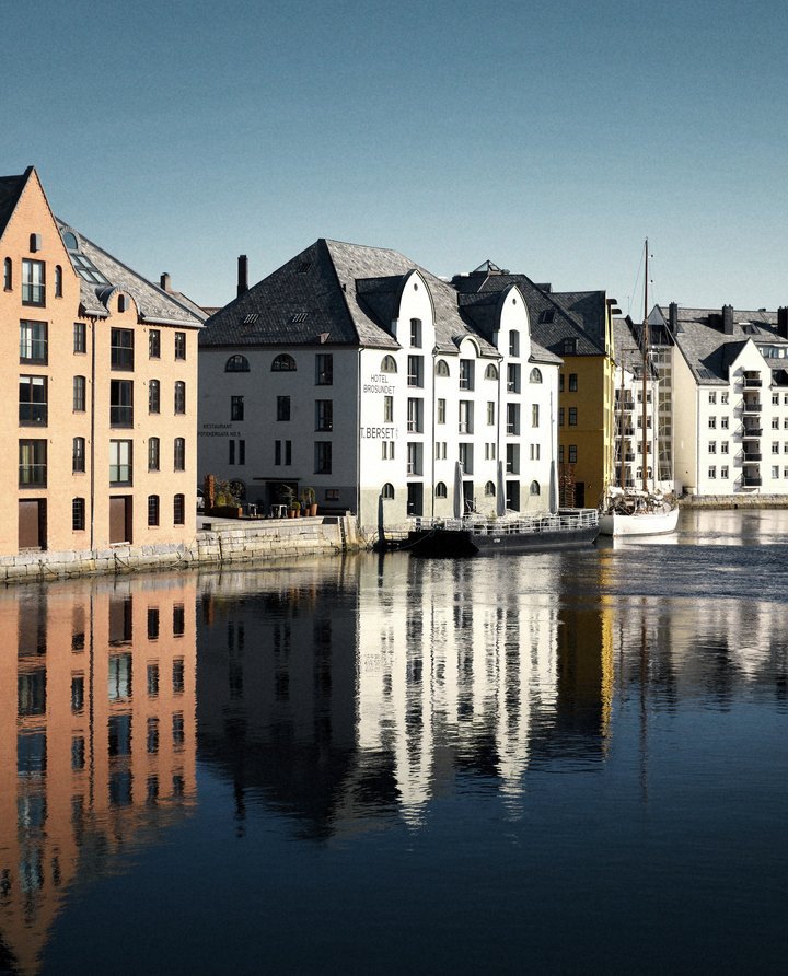 façade bâtiment en Norvège façade bâtiment en Norvège
