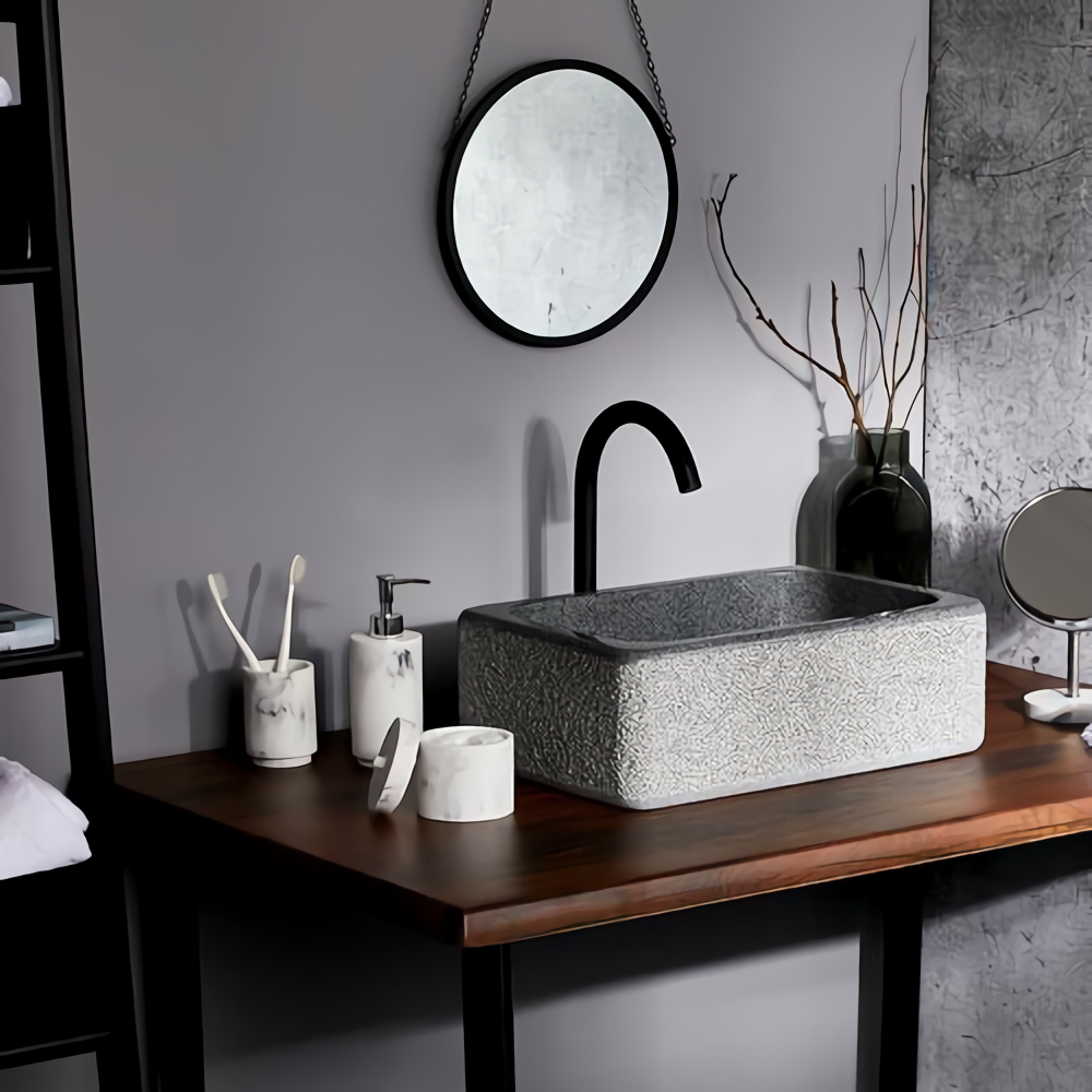 salle de bain moderne avec vasque en pierres salle de bain moderne avec vasque en pierres
