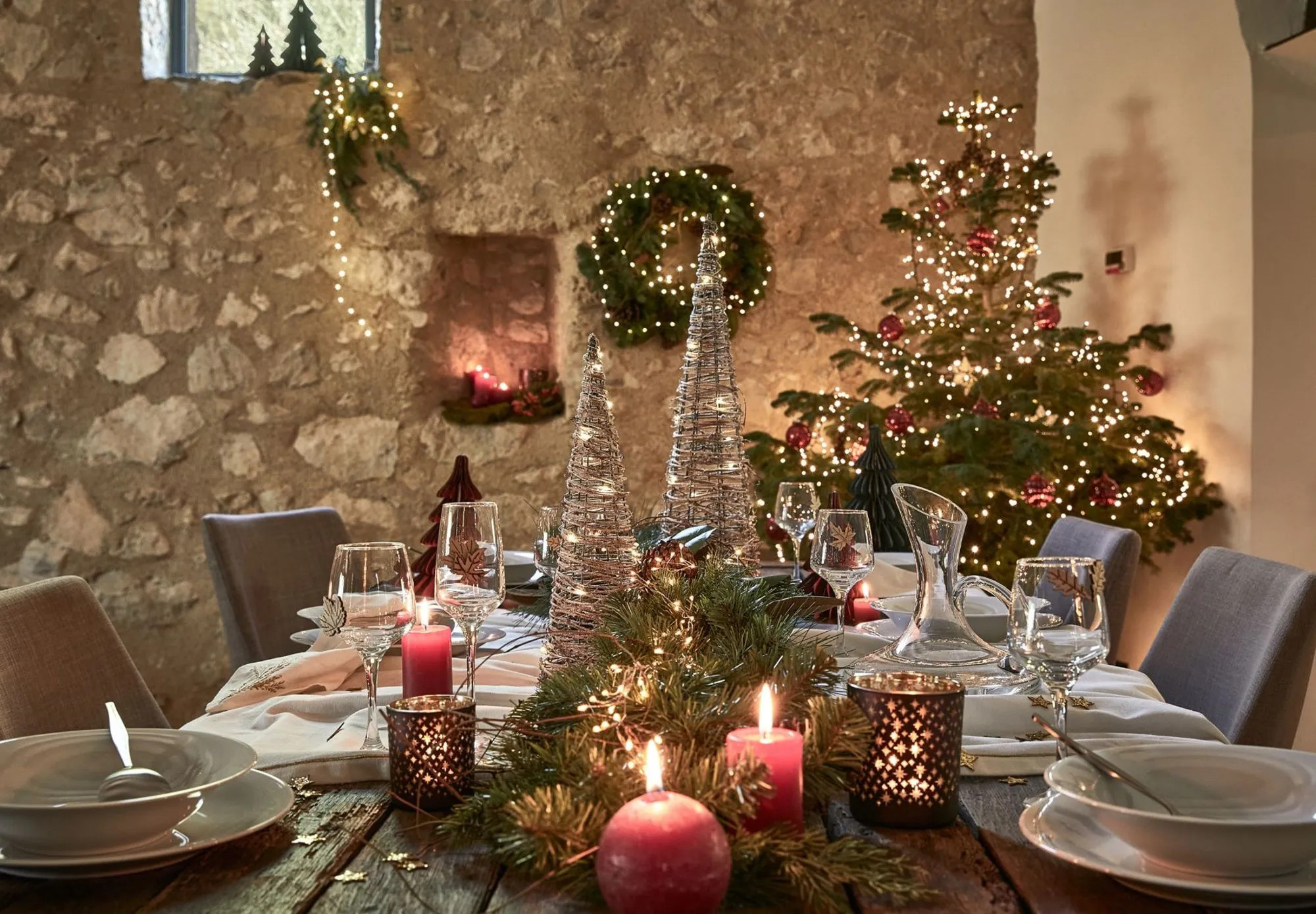 salle à manger déco de noël Alinea