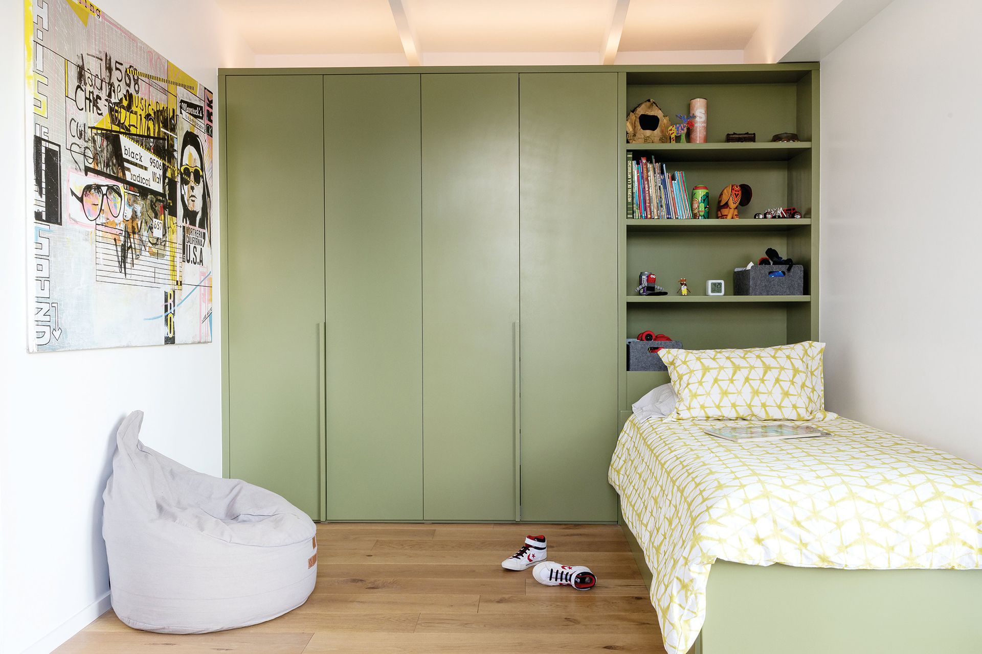 chambre d chambre d'ado verte