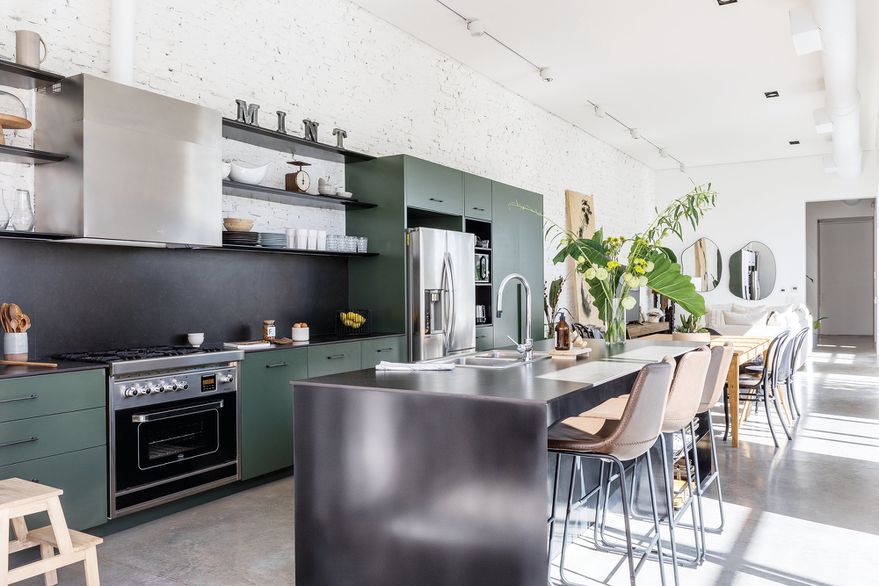 cuisine design verte maison de ville étroite cuisine design verte maison de ville étroite