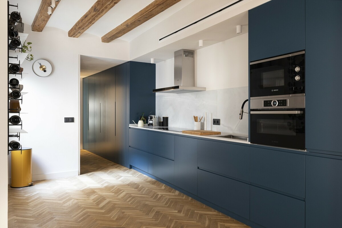 cuisine design appartement ancien rénové