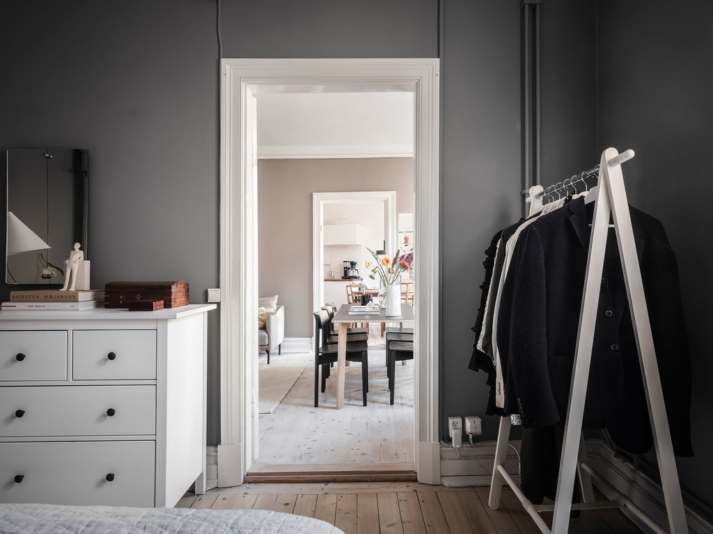 chambre décoration grise et beige