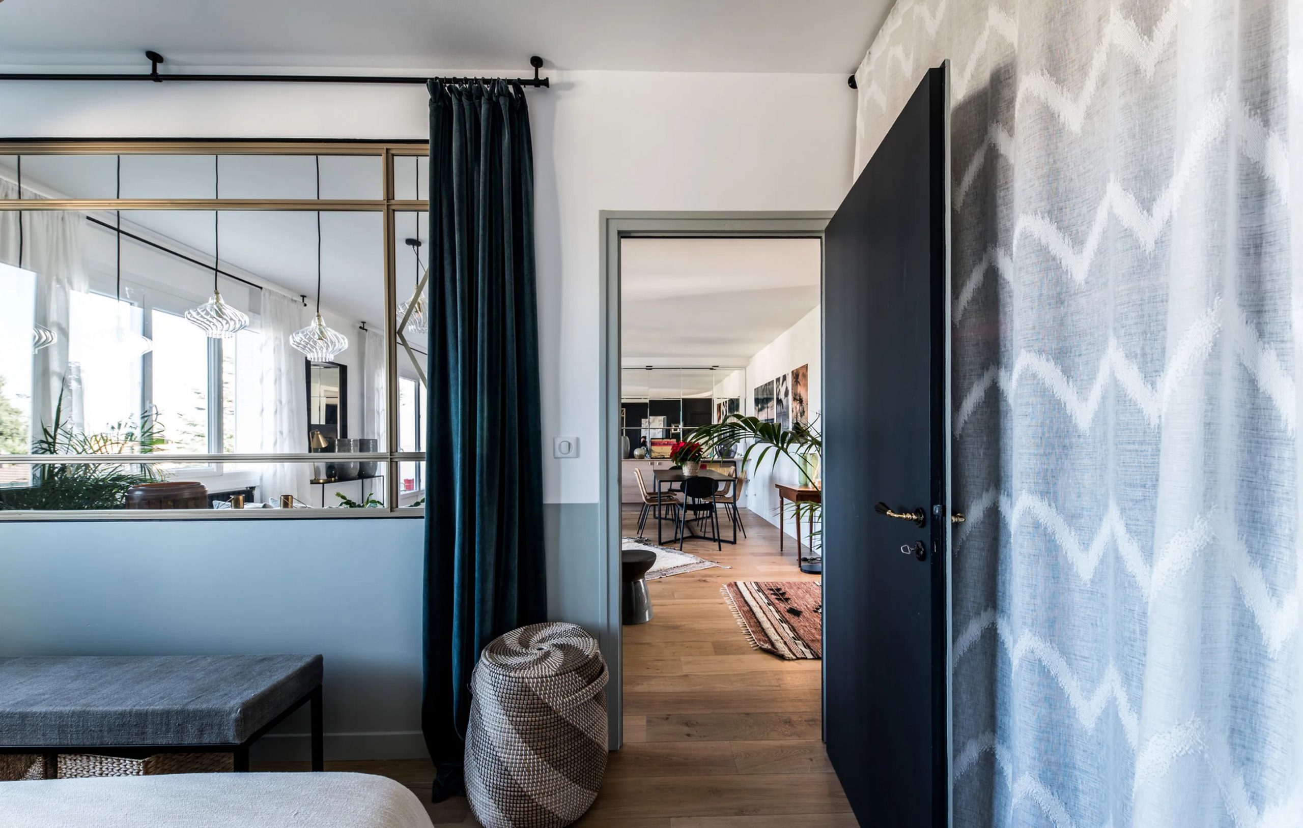 chambre bleue avec verrière chambre bleue avec verrière
