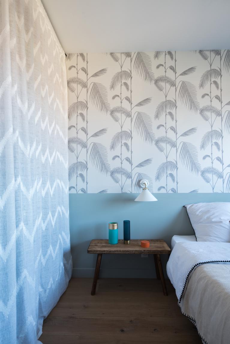 chambre papier-peint végétal bleu chambre papier-peint végétal bleu