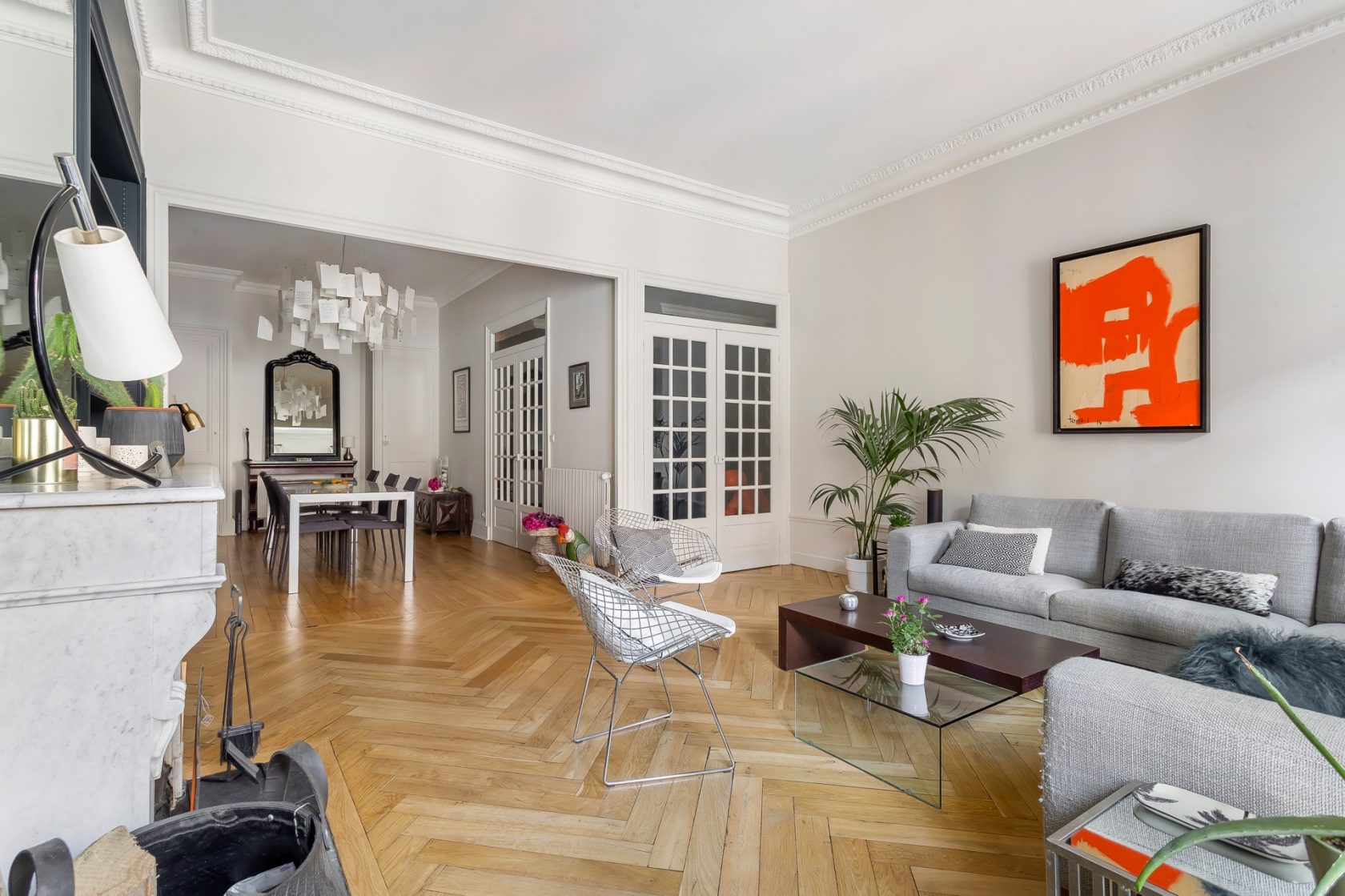 salon appartement haussmannien rénové salon appartement haussmannien rénové