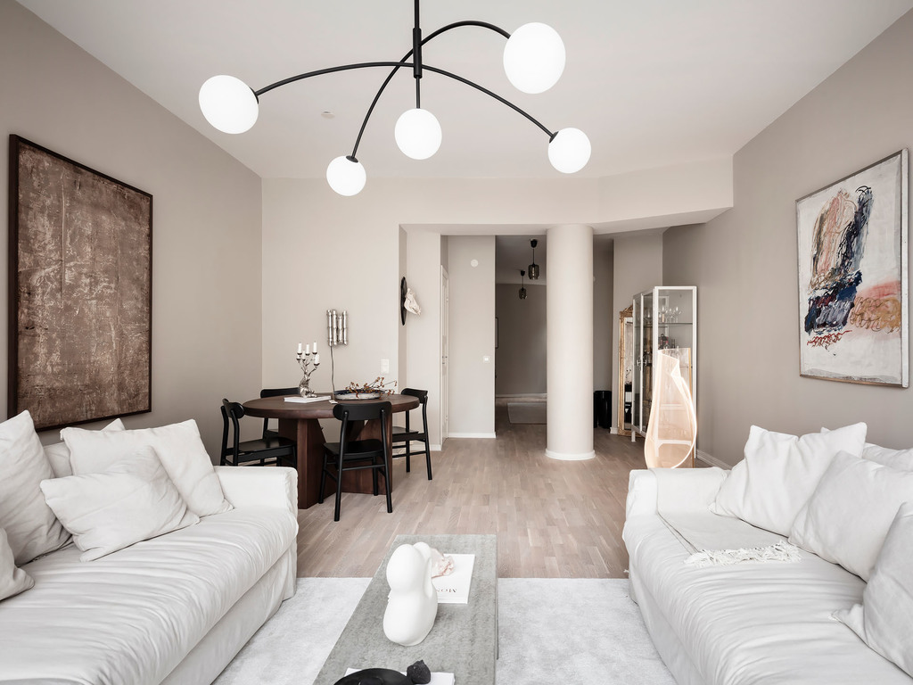 salon décoration beige