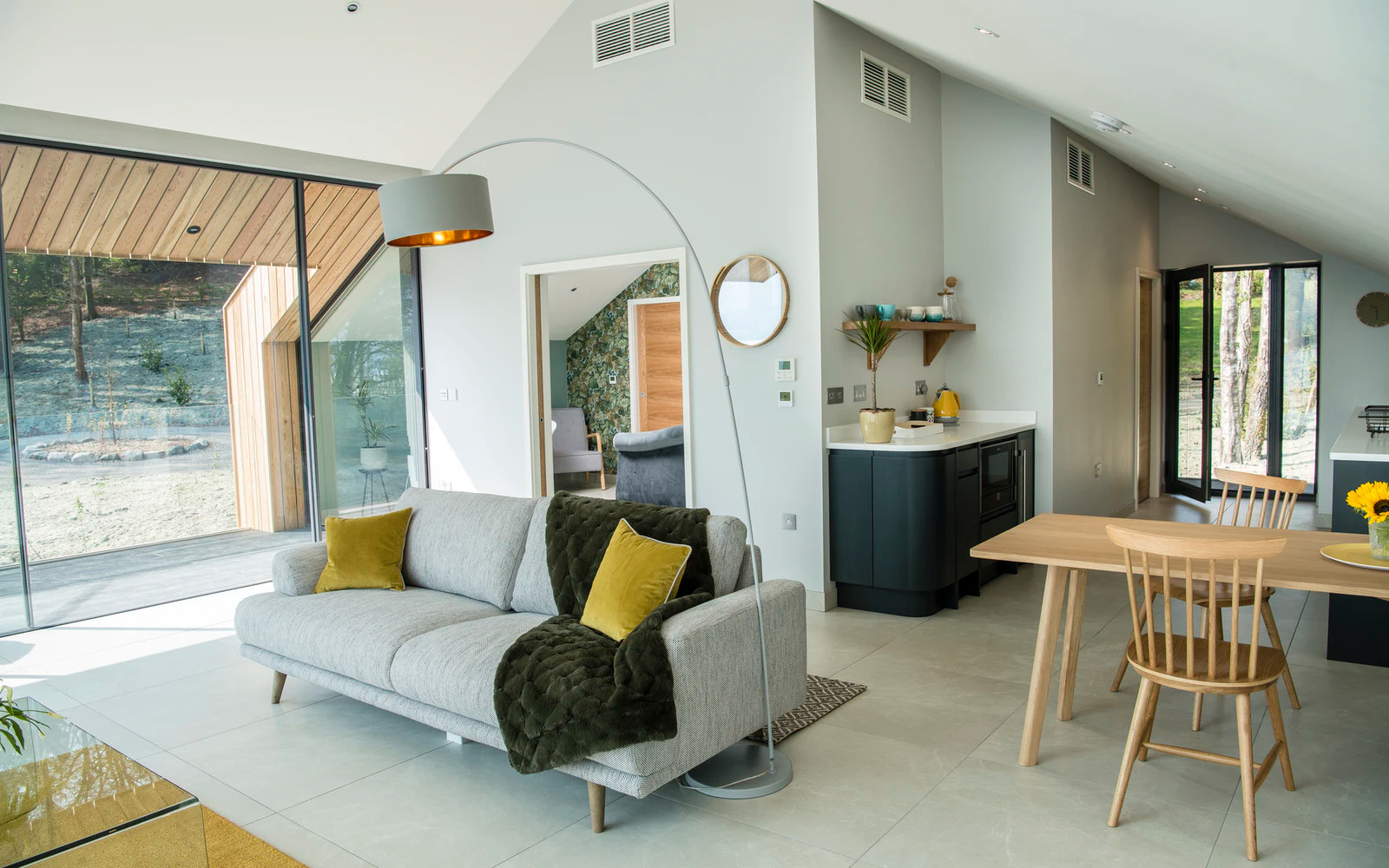 salon maison en bois design Boathouse