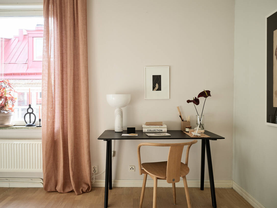 espace bureau dans salon