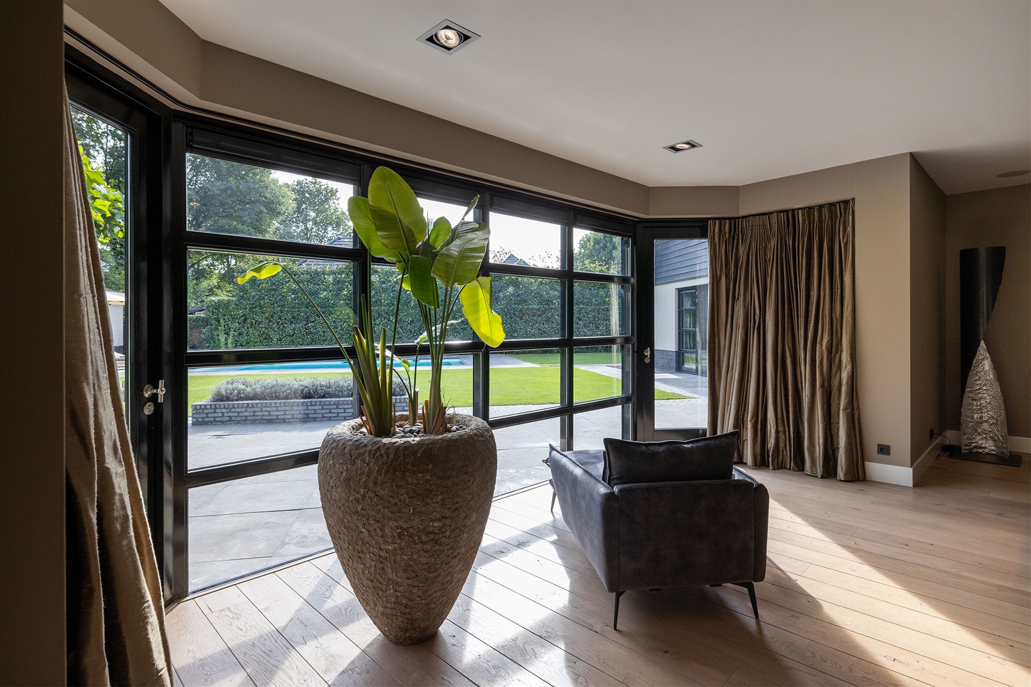 salon maison contemporaine
