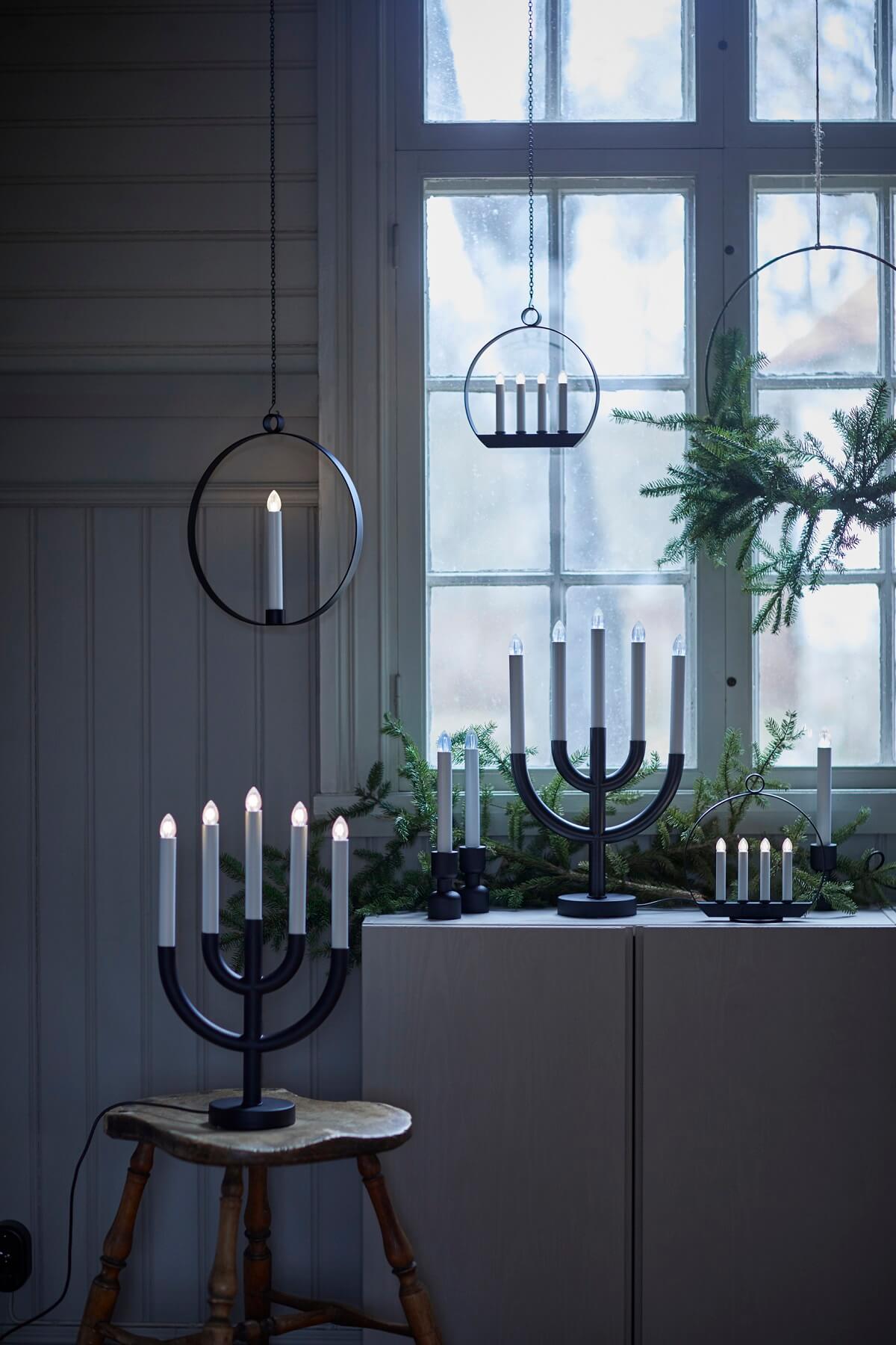 chandelier en bois